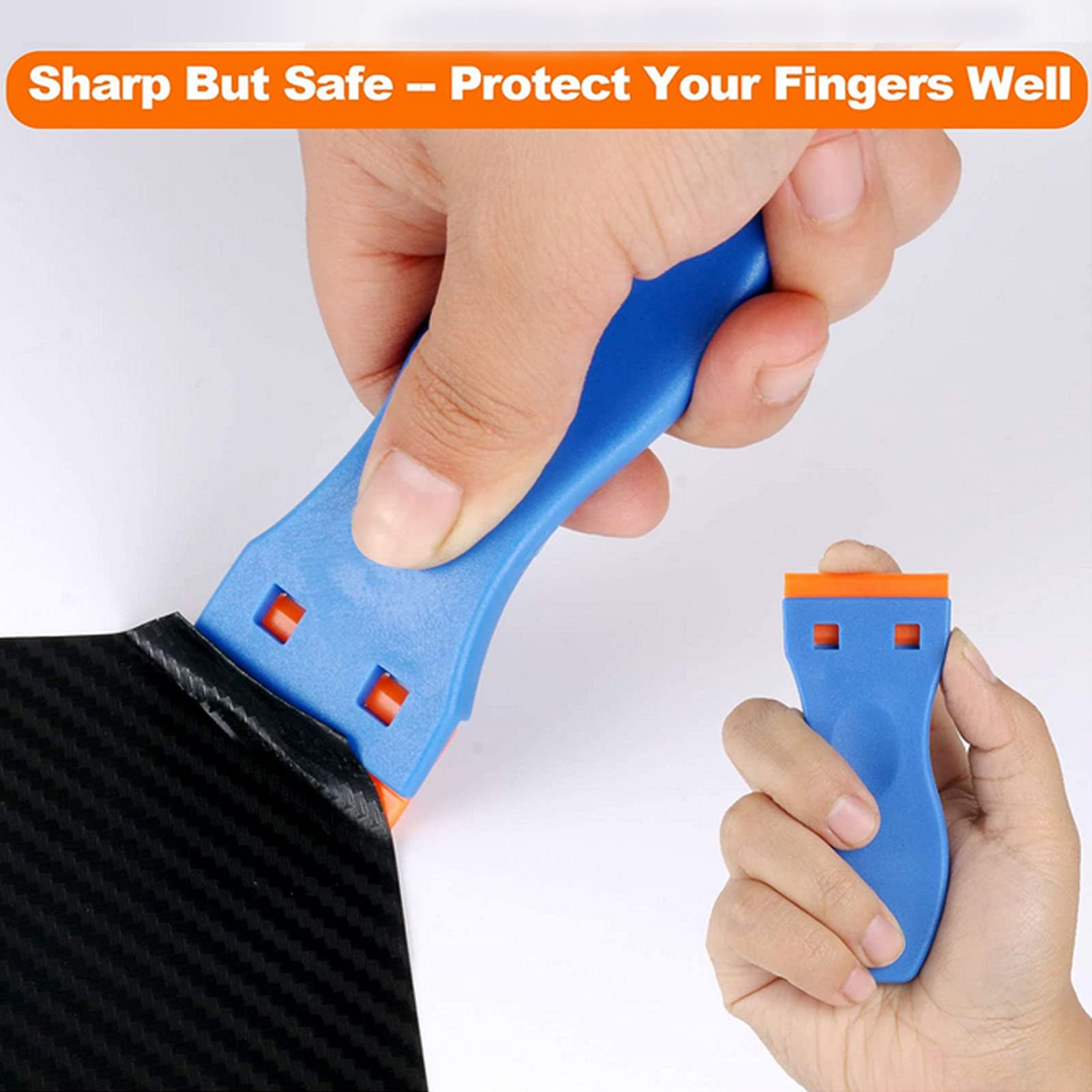 Multifunctional Cleaning Scraper Tool - Portable Blade Scraper for Car Decals, Stickers, and Tough Residue Removal | Perfect for Auto Detailing, Home Cleaning & DIY Projects