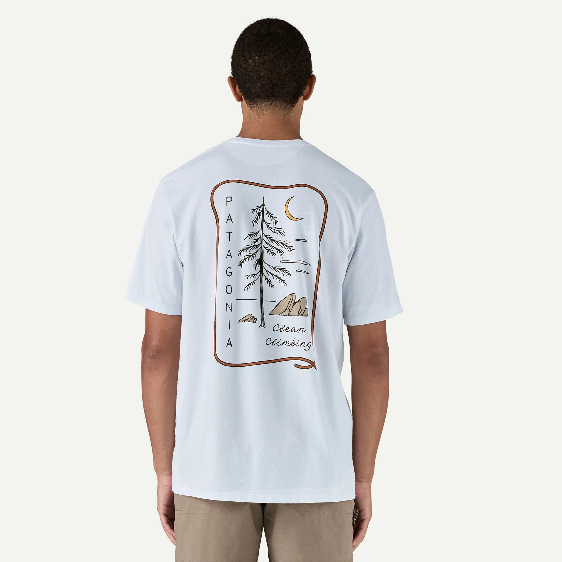Patagonia Men's Clean Climb Roots Responsible Tee - Eco-Friendly Organic Cotton T-Shirt for Hiking, Camping & Outdoor Adventures