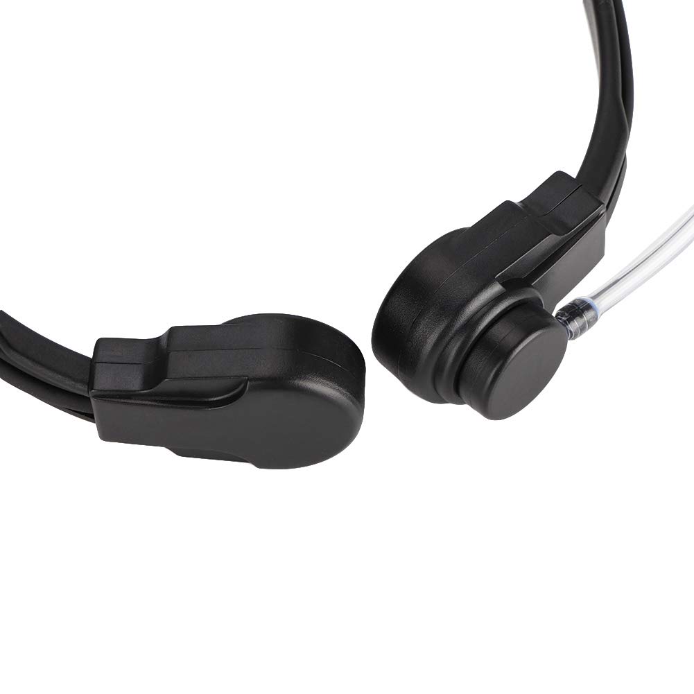 Talkie Headphone with Air Acoustic Tube & Throat Vibration PTT Mic - Compatible with BaoFeng UV-XR, A-58, UV-9R Plus, GT-3WP - Ideal for Two-Way Radio Communication, Security, and Outdoor Activities