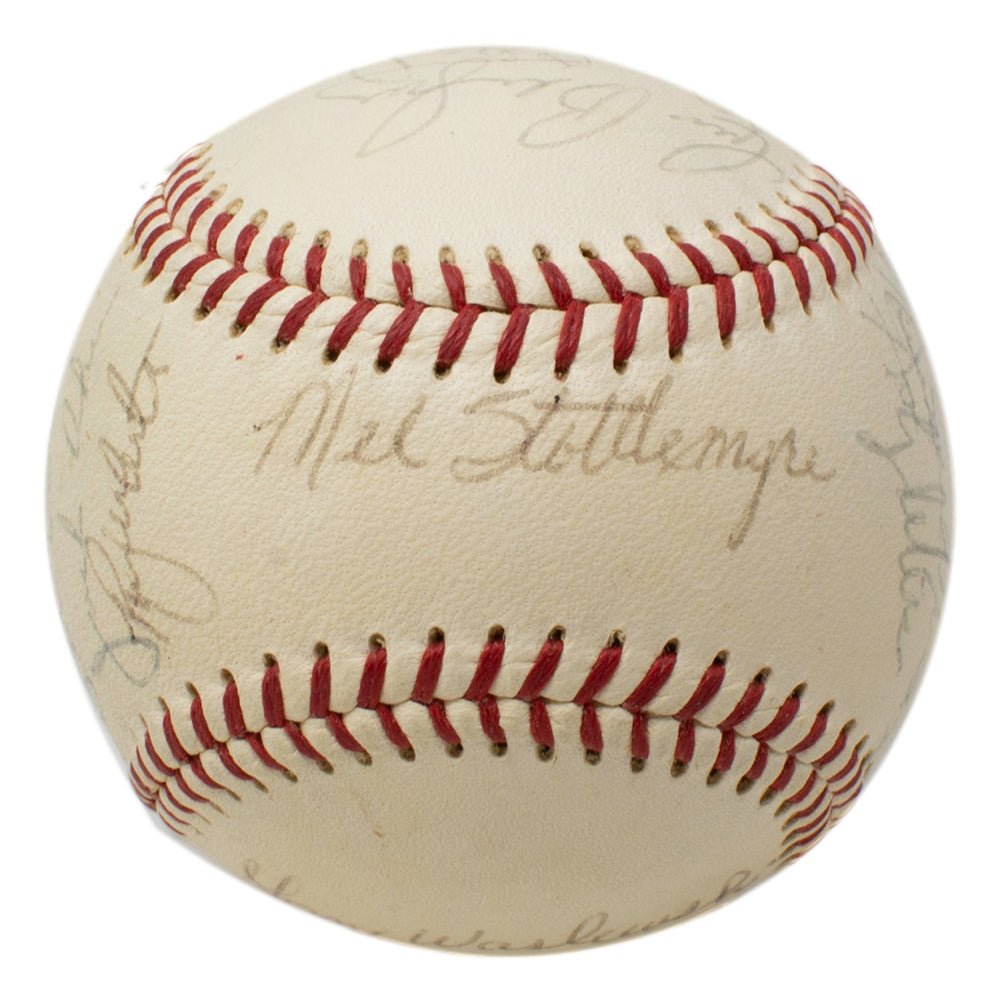 1970 New York Yankees Autographed Baseball - Thurman Munson & 20 Players - JSA Certified - Perfect for MLB Collectors & Yankees Fans - Display in Home Office or Sports Memorabilia Collection