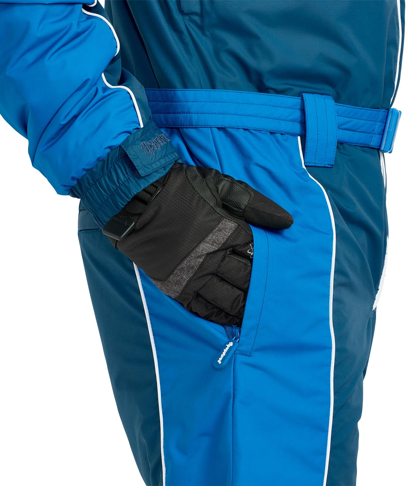 Retro Ski Suits for Men - Warm & Stylish One-Piece Winter Snowsuits by Tipsy Elves - Perfect for Skiing, Snowboarding & Winter Festivals