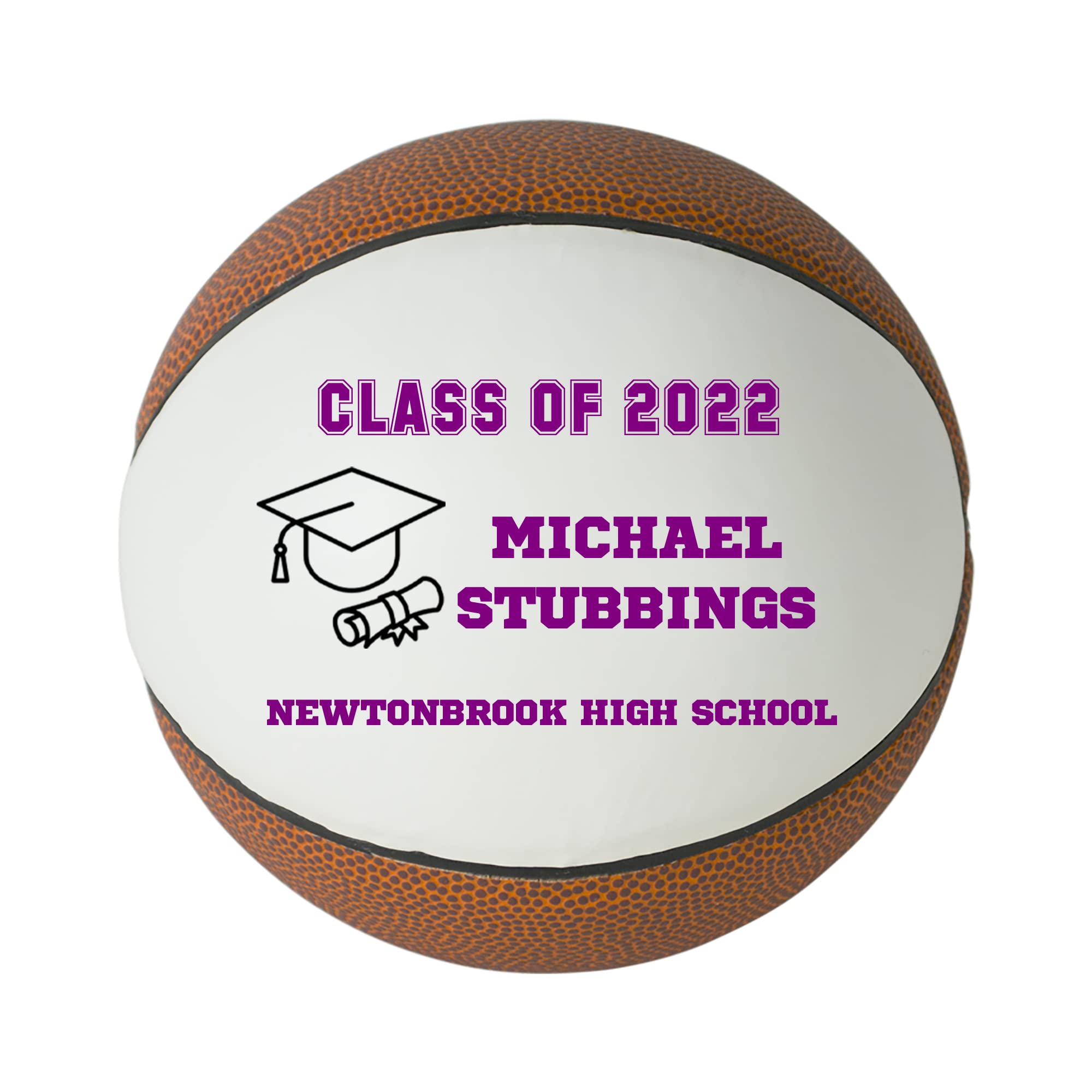 Custom Personalized 2023 Graduation Basketball - High School Senior Gift for Boys & Girls - Class of 2023 Commemorative Keepsake - Perfect for Graduation Parties & School Celebrations