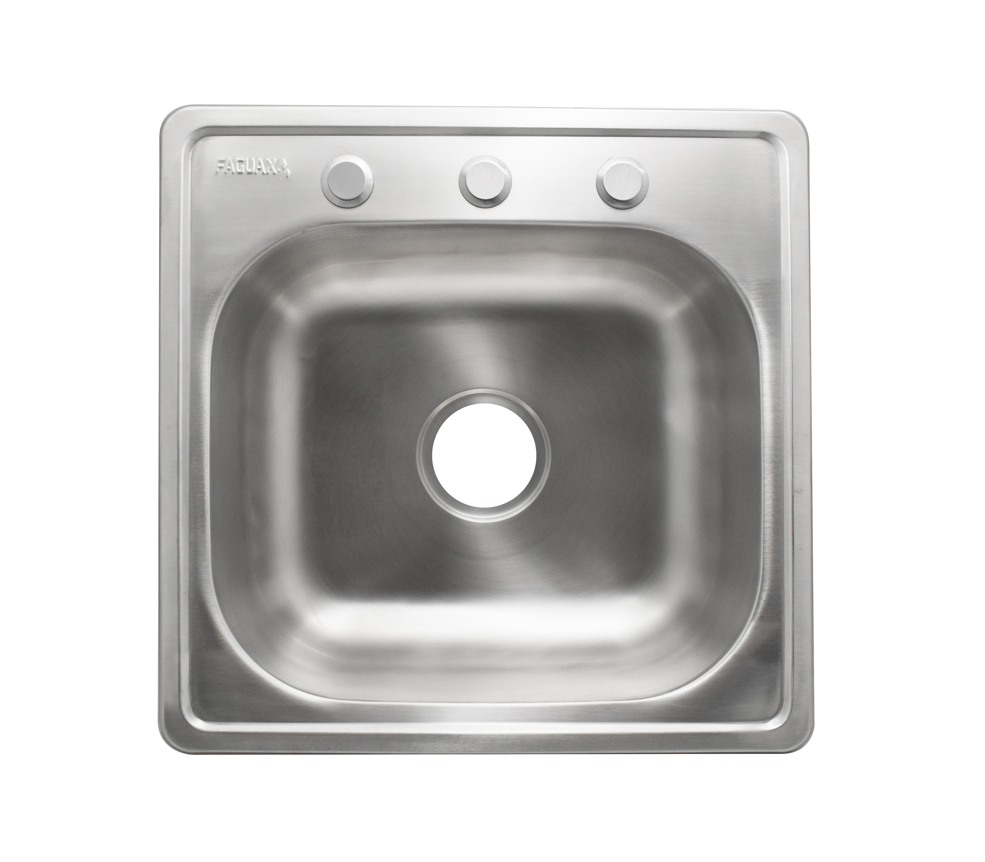 Faguax 480x480x150 Stainless Steel Single Bowl Kitchen Sink - Durable & Rustproof for Modern Home Cooking & Dishwashing