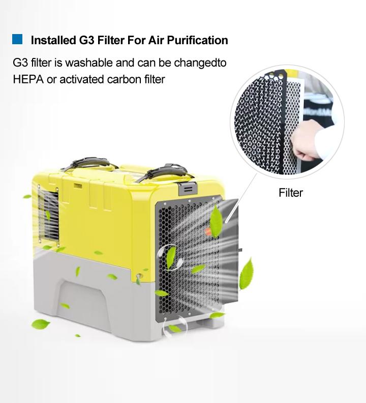 AlorAir Storm LGR Extreme 85 Pint Commercial Dehumidifier for Water Damage Restoration & Mold Prevention - Ideal for Basements, Construction Sites, and Flood Cleanup