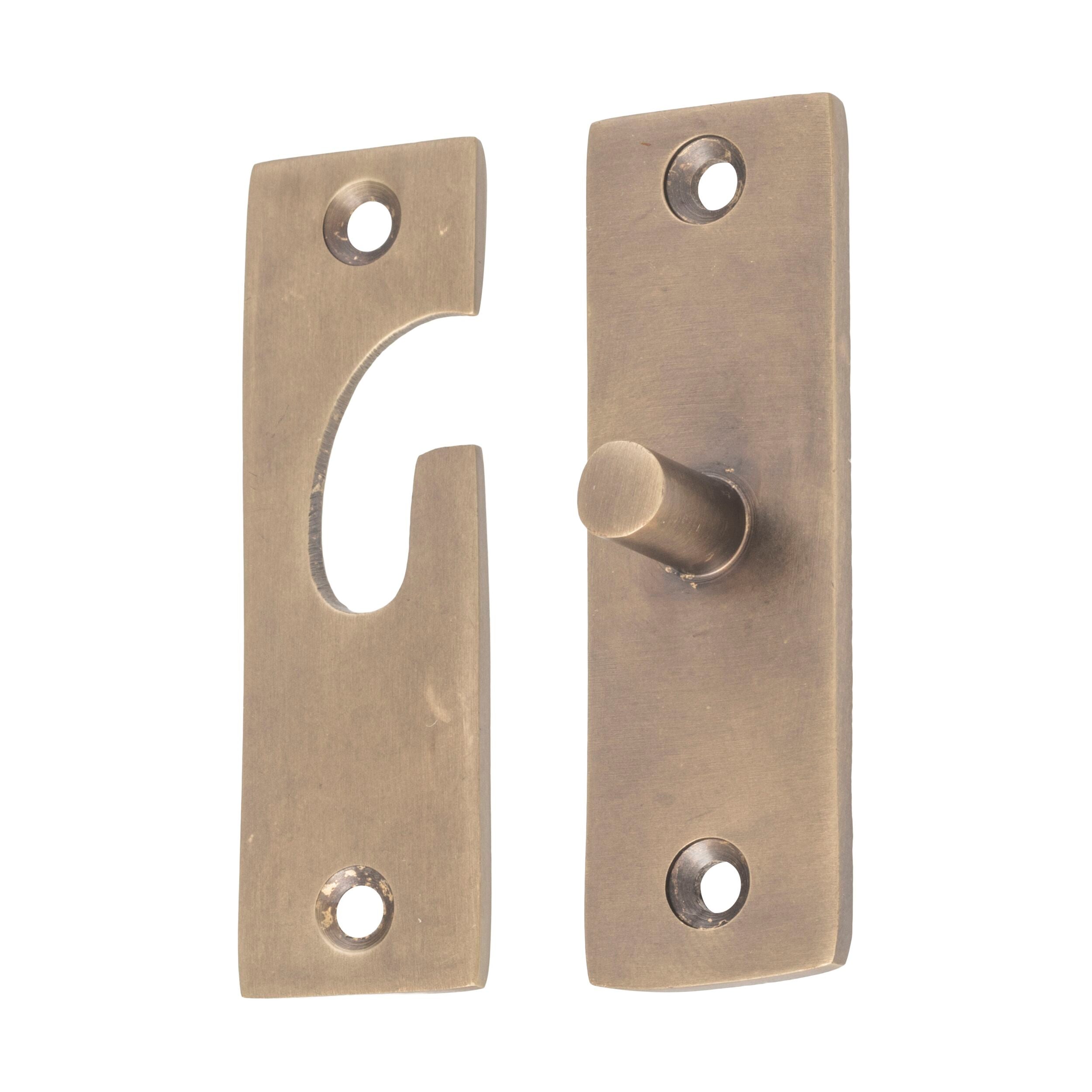 Antique Brass Swivel Fanlight Hinge 73x23mm - Vintage Style Cabinet & Furniture Hardware for Doors, Windows, and Cupboards