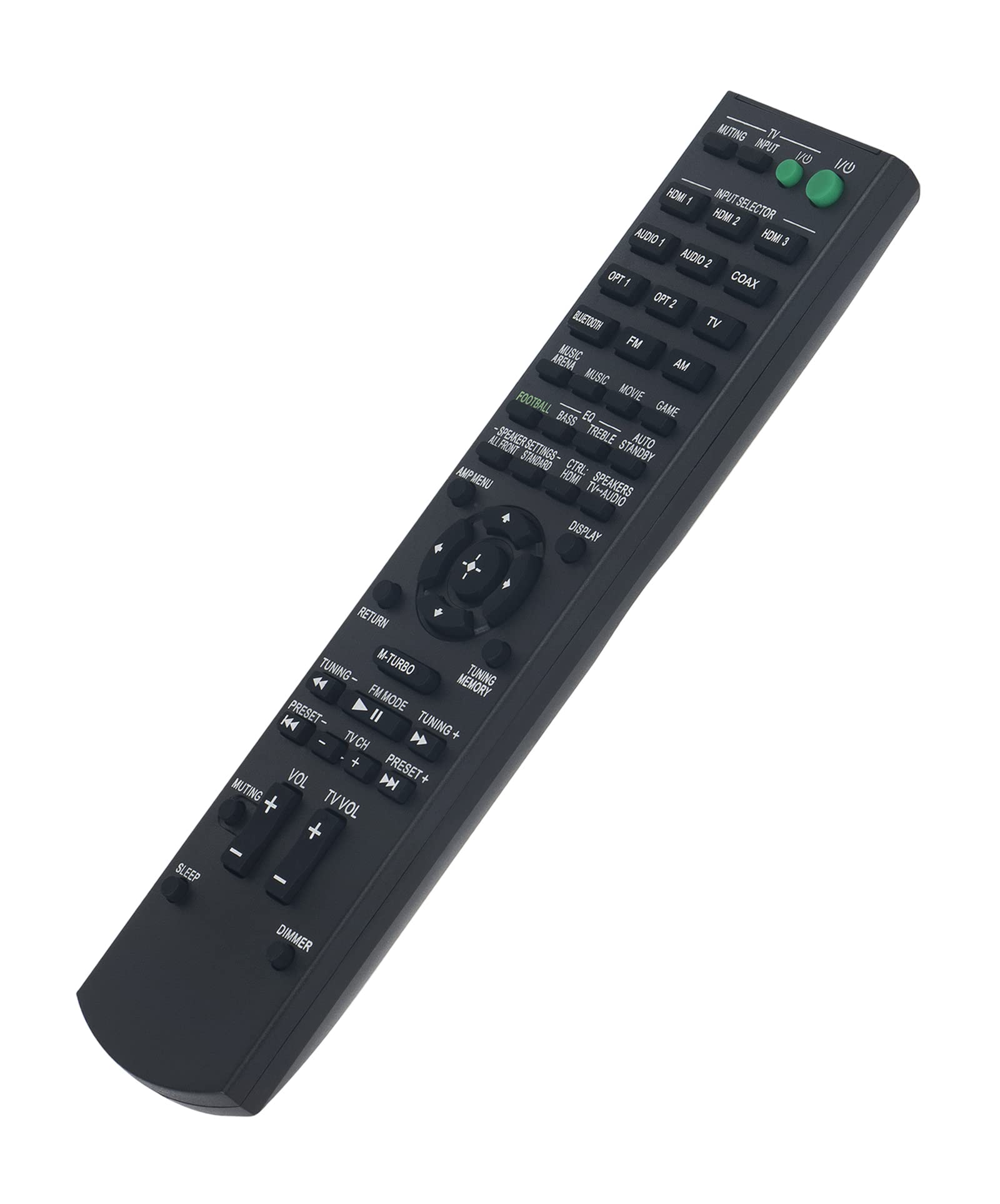 Sony Home Theater Remote Control Replacement for AV Receiver HT-M22 HT-M55 HT-M77 STR-K55SW STR-KM22 STR-KM55 STR-KM77 - Compatible with RM-AAU202 RM-AAU205 RM-AAU203 RM-AAU206 - Perfect for Home Entertainment System & Movie Nights