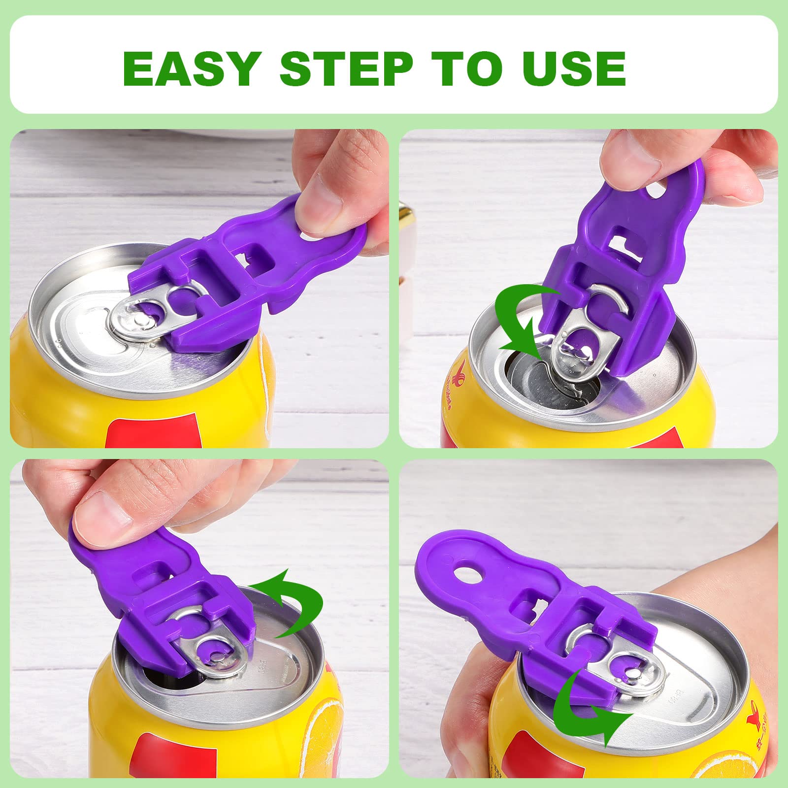 **12-Pack Leakproof Plastic Can Covers & 3-Piece Manual Can Opener Set - Reusable Soda, Beer, Pop Drink Lids & Easy Tab Openers for Parties, Picnics, and Outdoor Events**