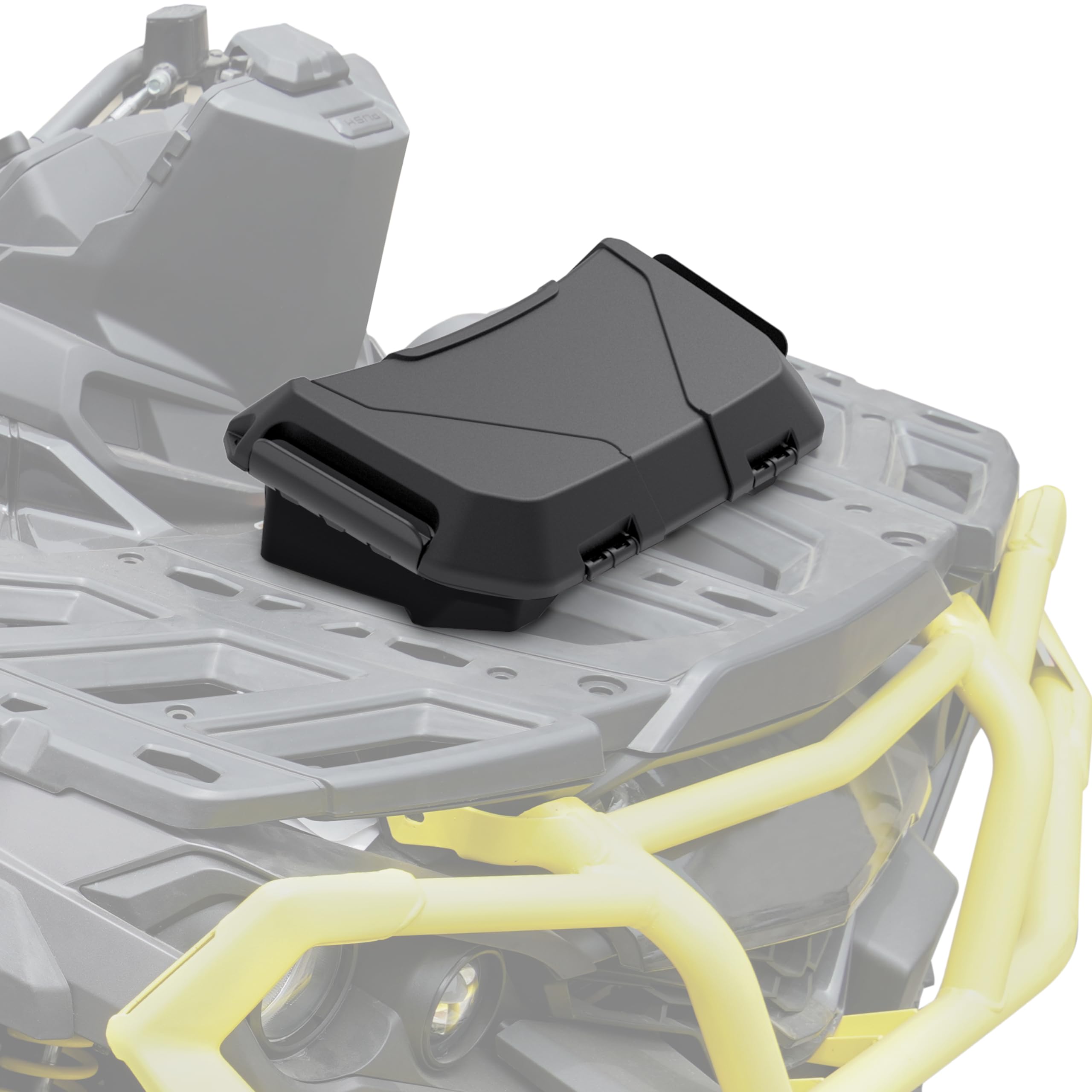 Can-Am Outlander L MAX 6X6 Storage Cargo Box - 2 Gallon (7.5L) Black Front/Rear Rack Tool Organizer | Replacement for OEM #708200408 | Perfect for Off-Road Gear, Hunting Equipment & ATV Accessories Storage