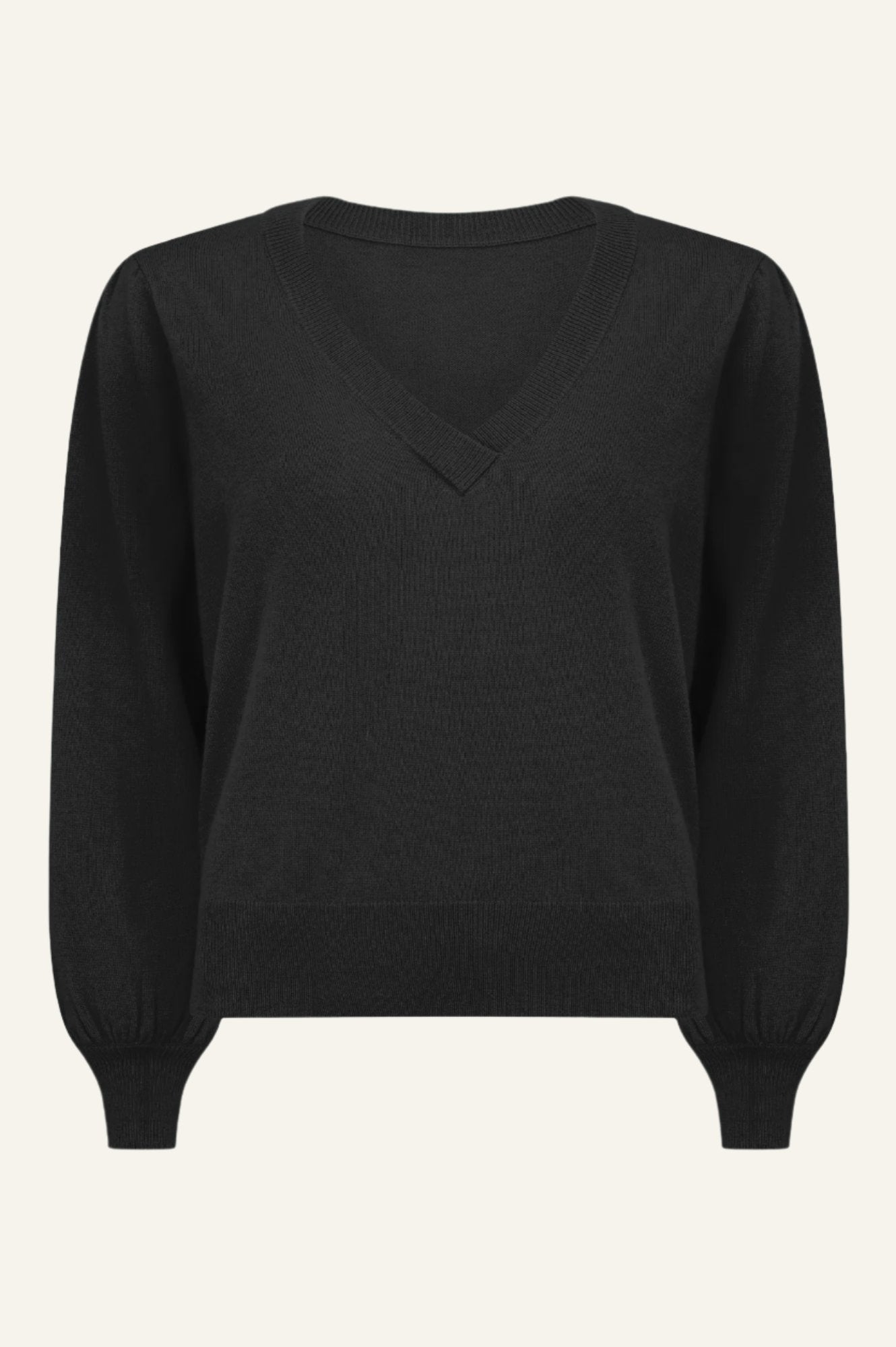 Premium Merino Wool Cashmere Blend V-Neck Sweater for Women | Soft & Warm Winter Pullover | Black | Perfect for Office, Travel & Casual Outfits