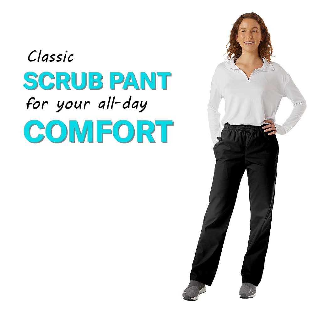 Unisex Soft Classic Scrub Pants with Elastic Waist - Comfortable Medical & Cargo Pants for Doctors, Nurses & Healthcare Professionals | Perfect for Hospital Shifts, Clinics & Long Work Hours