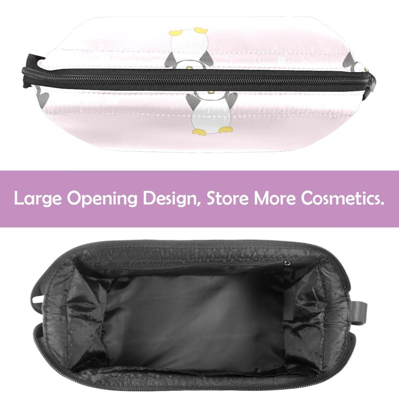 Double Layer Penguin Makeup Bag for Women - Travel & Toiletries Organizer
