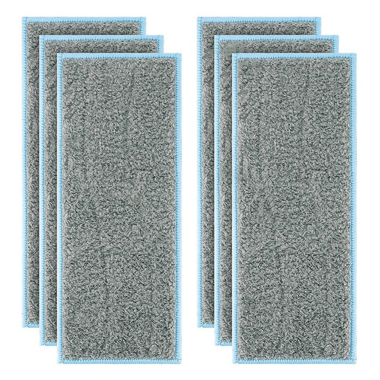 FERSHU 6 Pack Washable Mopping Pads Replacement for iRobot Braava Jet M6 - Reusable Wet/Dry Vacuum Cleaner Pads for Hardwood & Tile Floors - Perfect for Daily Cleaning & Pet Hair Removal (6PCS Wet Pads)