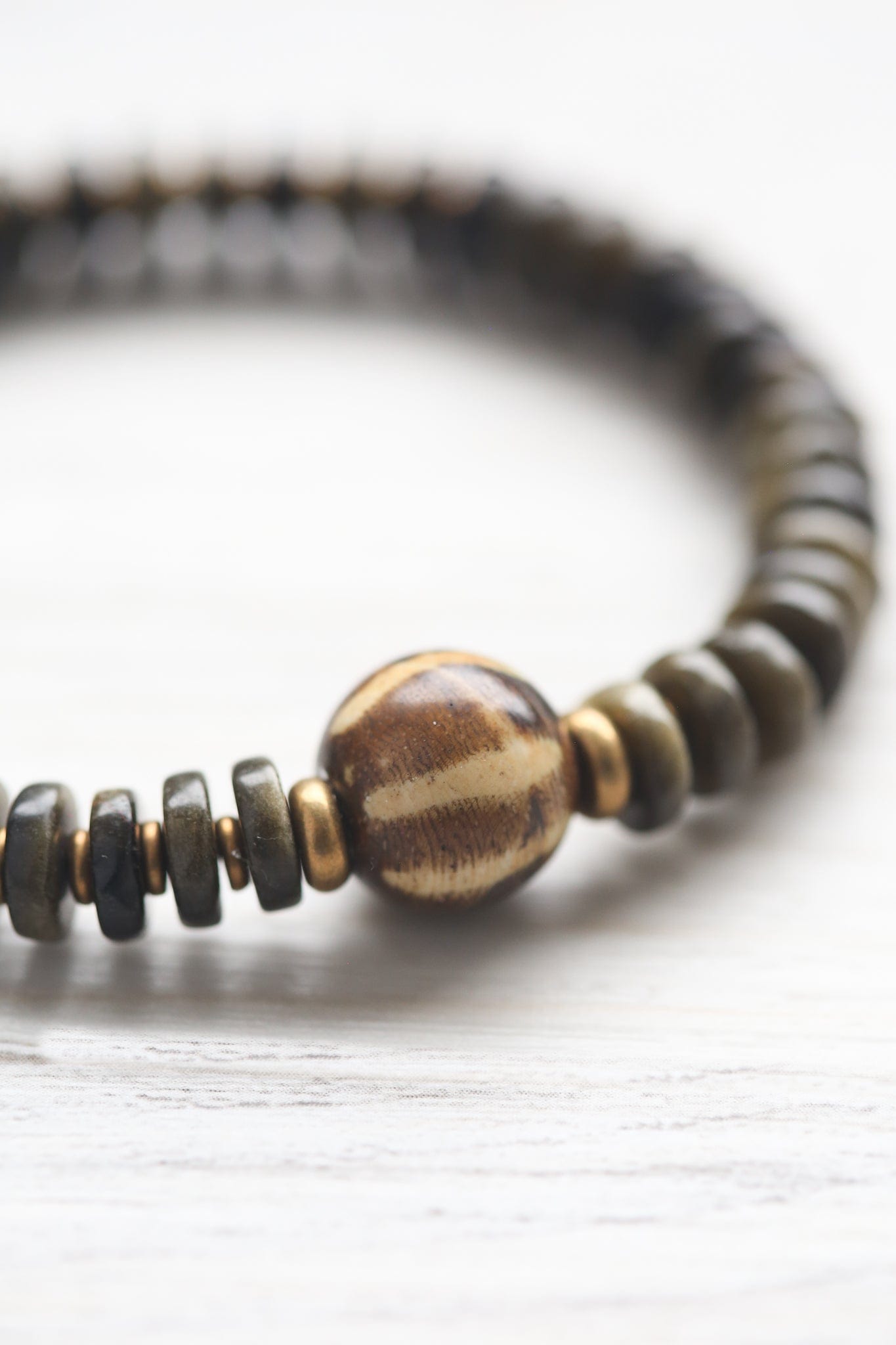 Authentic Pumtek Thunderbolt Bracelet - 15mm Handmade Tibetan Buddhist Mala Beads for Meditation, Yoga & Spiritual Healing | Unisex Jewelry Gift for Men & Women