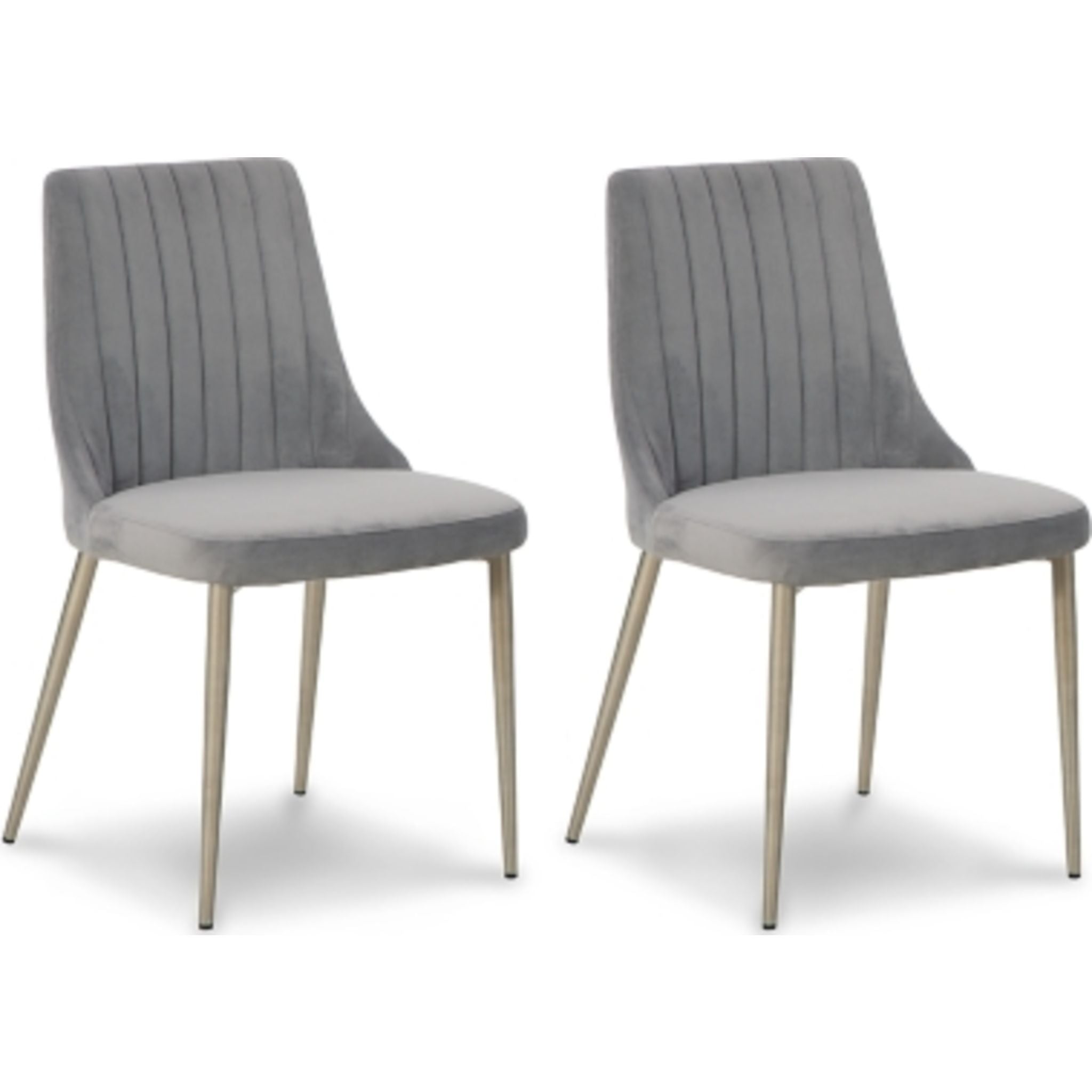 Barchoni Side Chair - Modern Gray Dining Chair with Sturdy Metal Legs, Perfect for Kitchen, Dining Room, or Office (Model D262-01)