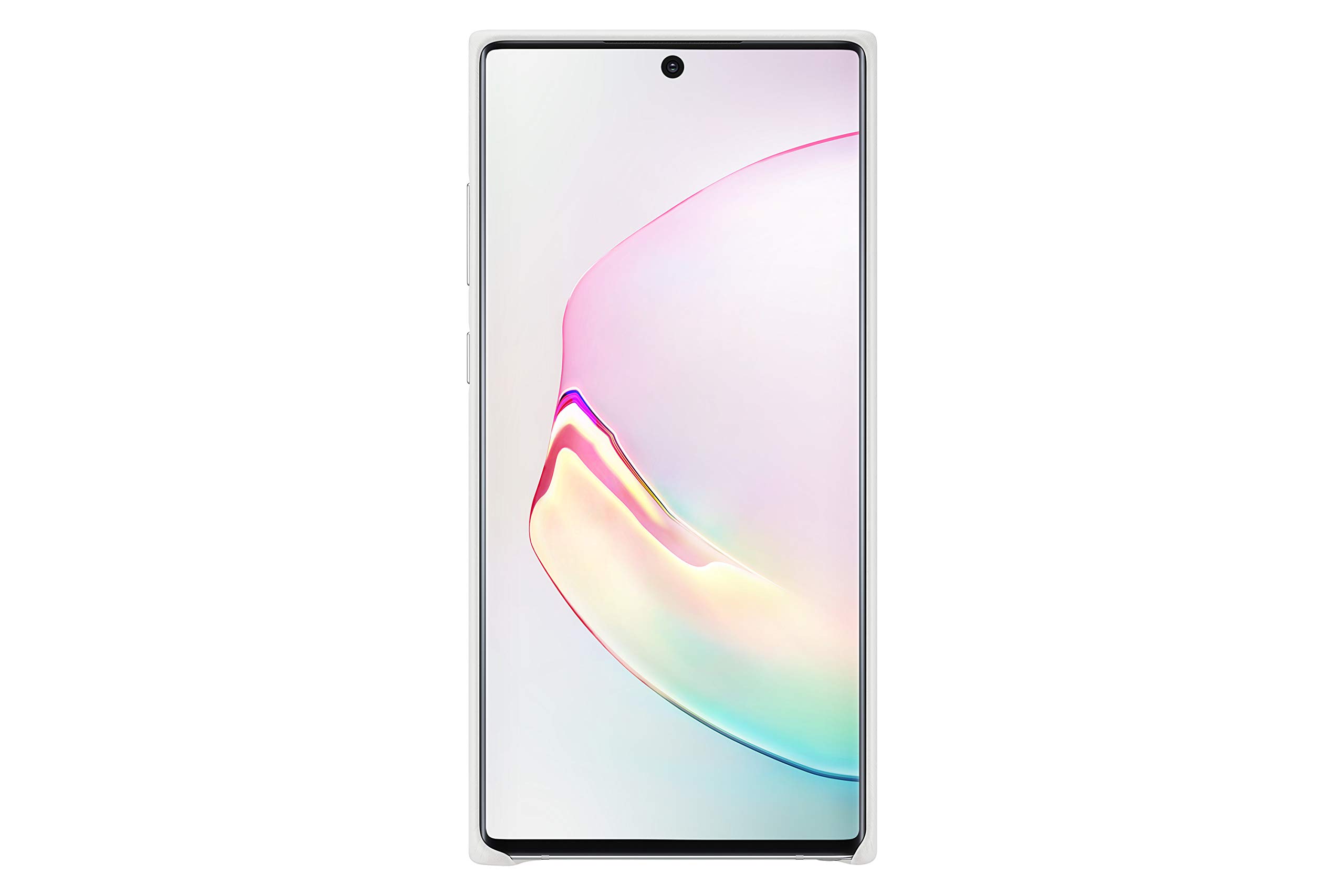 Original Samsung Galaxy Note 10+ Genuine Leather Case - Premium White Protective Cover for Business & Travel Use