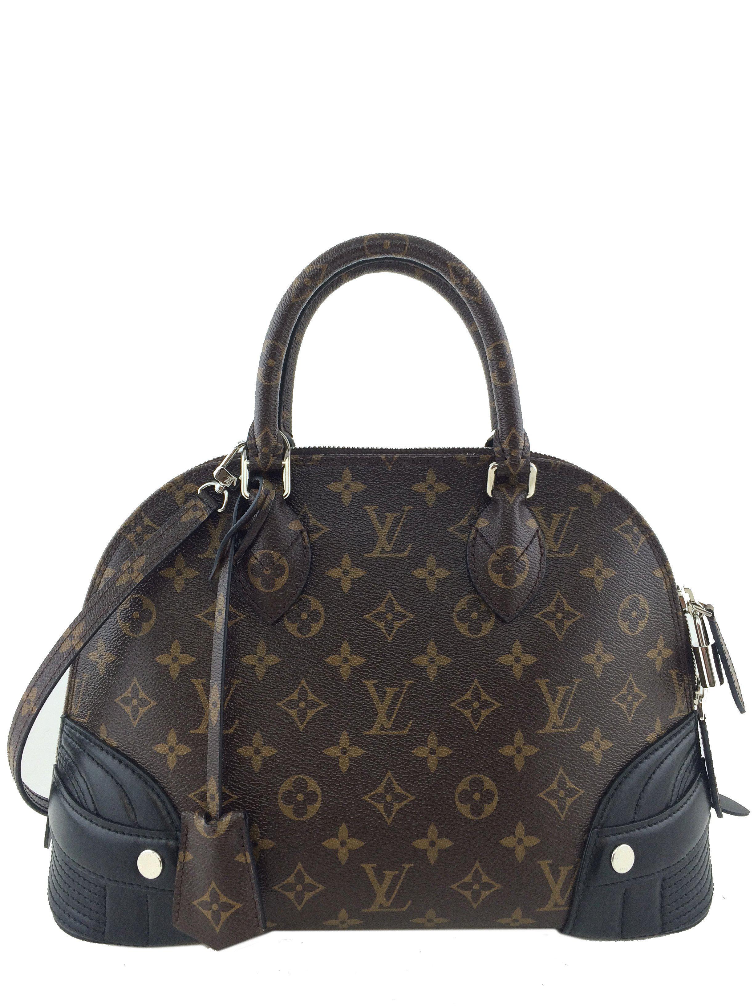 Authentic Louis Vuitton Limited Edition Shiny Monogram Canvas Alma PM Handbag - Luxury Designer Shoulder Bag for Women, Perfect for Parties, Date Nights & Special Occasions