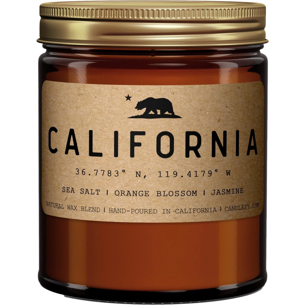 California Golden State Candle - Handmade Soy Wax Candles with Natural Essential Oils, Long-Lasting Aromatherapy for Home, Office, Yoga & Meditation Relaxation