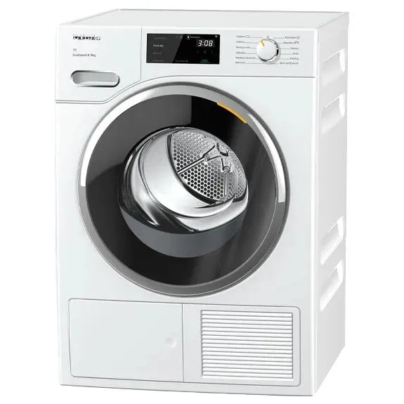 Miele 9kg White Heat Pump Tumble Dryer TWH780WP - Energy Efficient Laundry Solution for Home & Apartment Use