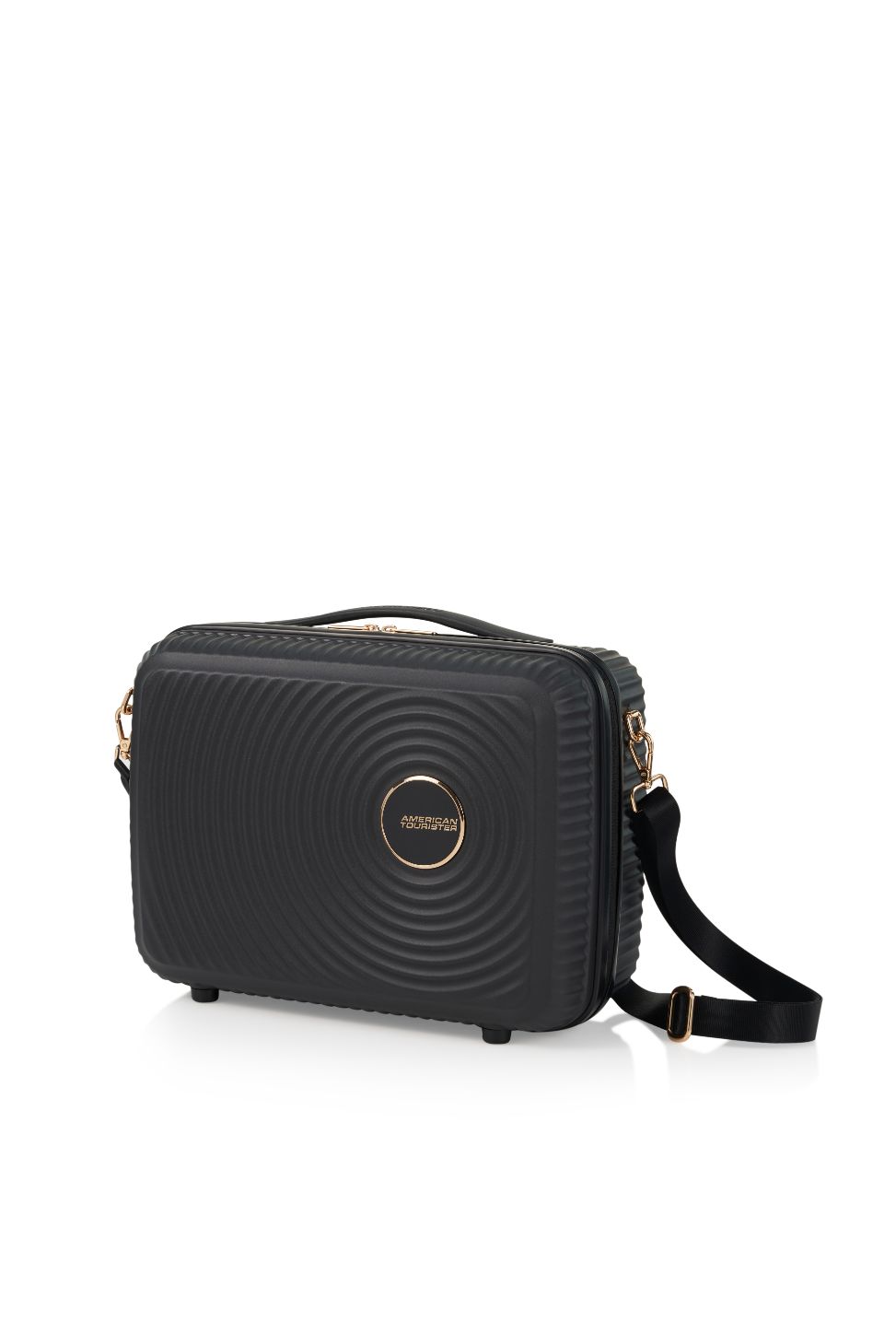 American Tourister Curio Holiday Travel Bag - Durable Black Luggage for Weekend Getaways & Business Trips