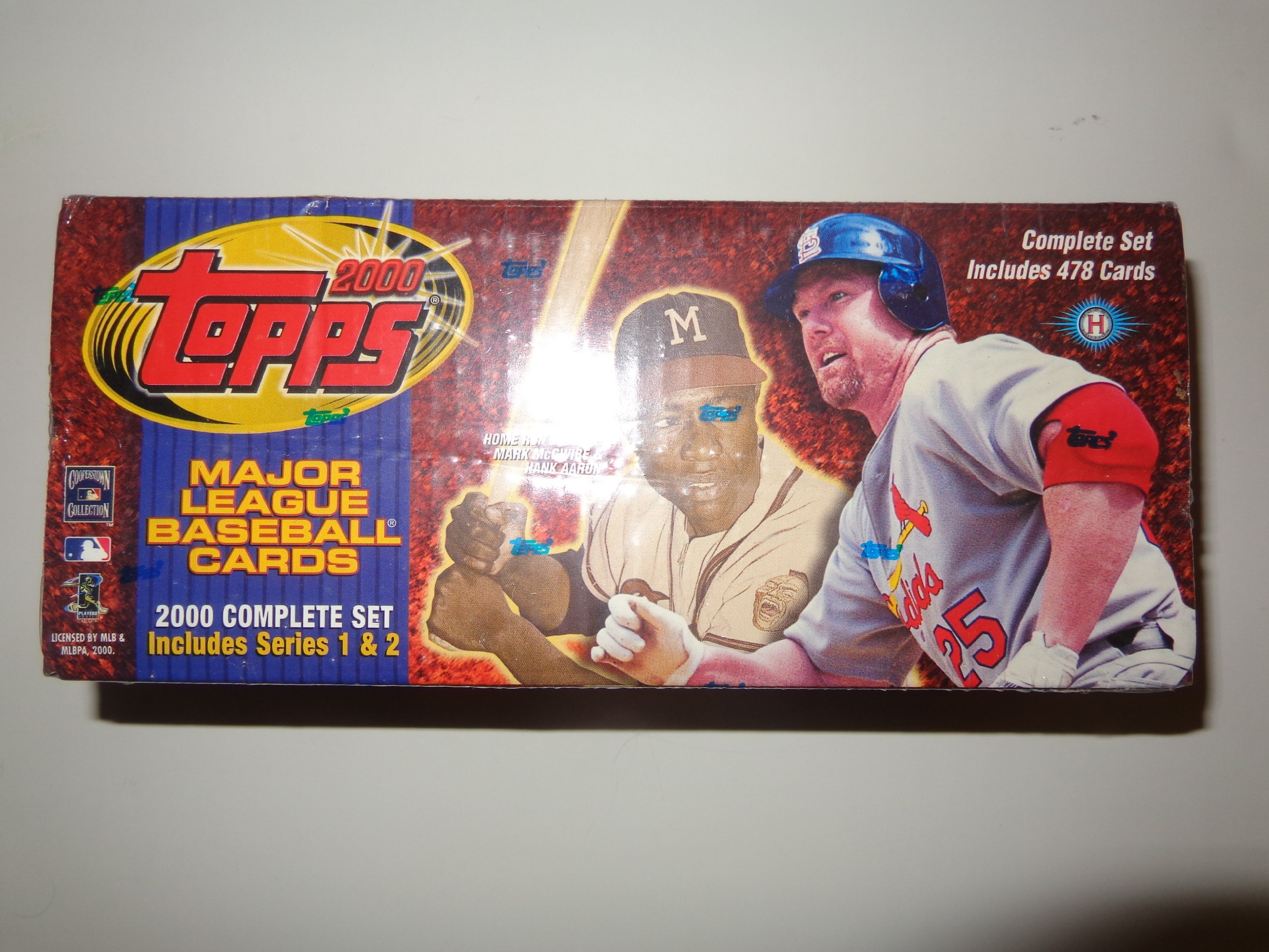 Vintage Topps 2000 MLB Baseball Trading Cards Complete Series 1 & 2 Set - Collectible Sports Memorabilia for Baseball Fans & Card Collectors | Perfect for Display, Trading, and Investment