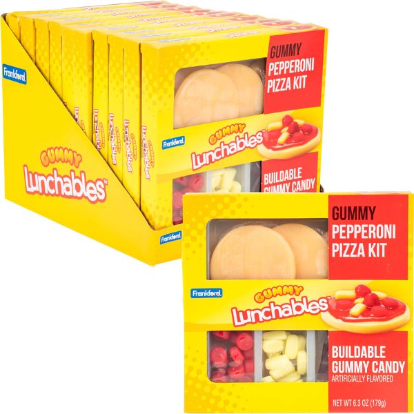 Kraft Gummy Lunchables™ Pizza Snack Pack 6.3oz (Pack of 12) - Fun Lunch Box Treat for Kids School, Parties & After-School Snacks