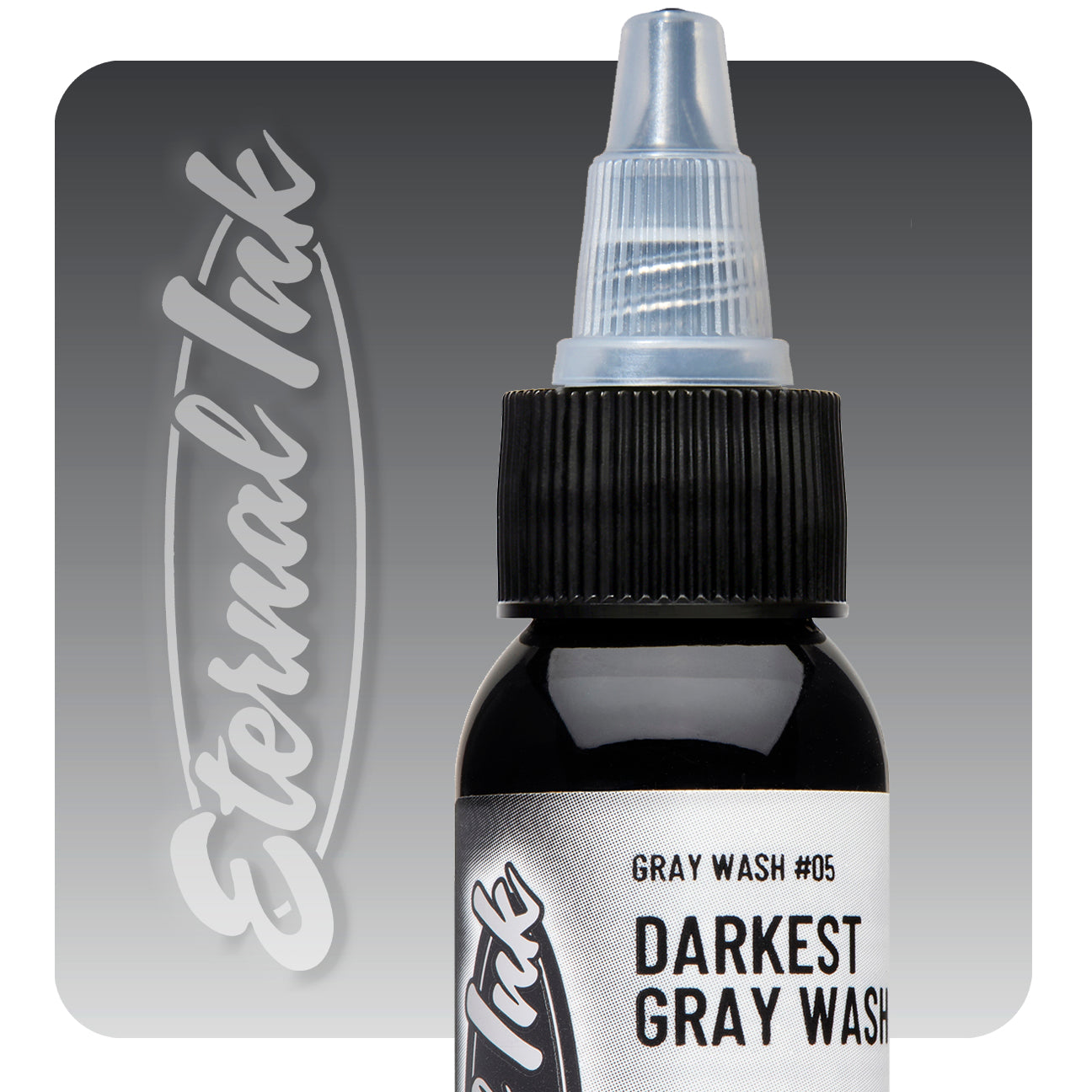 Eternal Darkest Gray Wash Ink - Premium Waterproof Calligraphy Ink for Artists & Crafters - Perfect for Drawing, Lettering, and DIY Projects