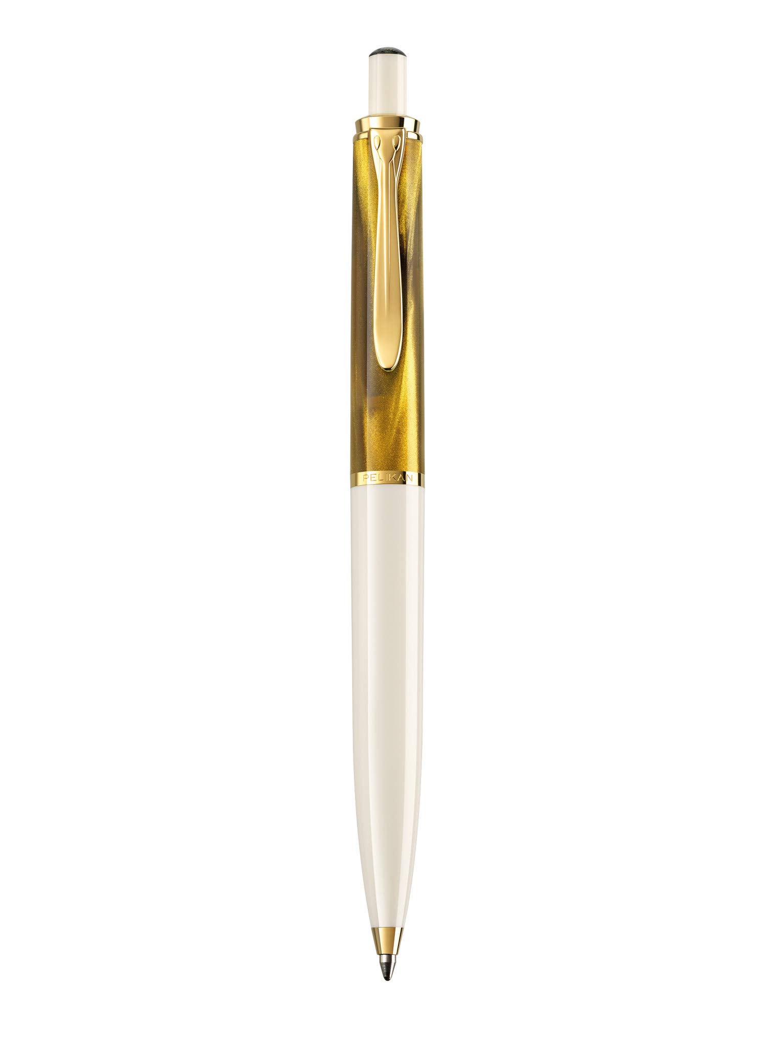Pelikan K200 Gold Marbled Ballpoint Pen - Special Edition Tradition Fountain Pen with Gift Box (815185) - Premium Writing Instrument for Business Gifts, Collectors & Luxury Pen Enthusiasts