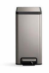 2.5 Gallon Slim Step Trash Can - Stainless Steel & White Design | Kohler 20957 STW | Perfect for Small Bathrooms, Kitchens & Offices