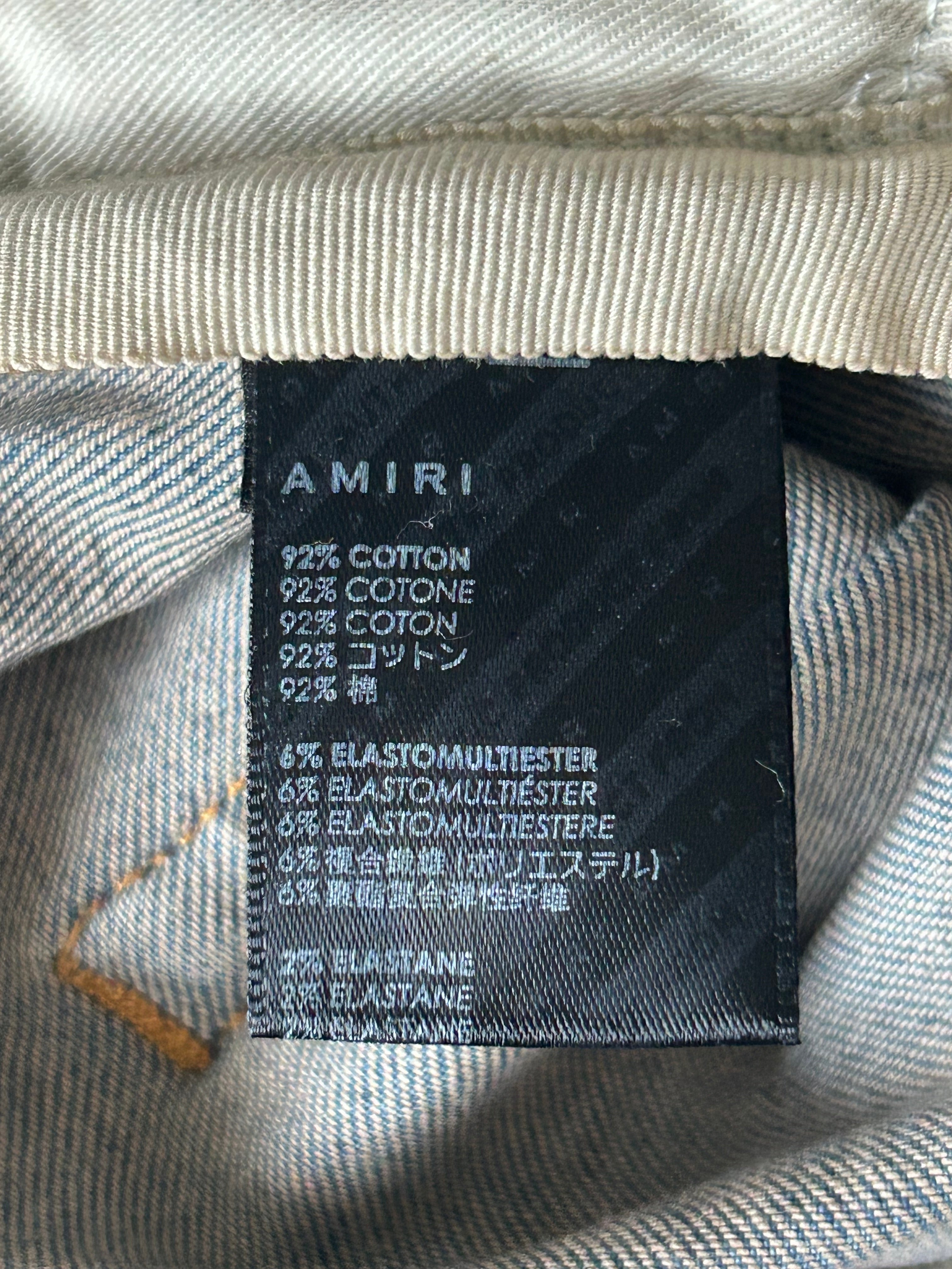 Amiri Wes Lang Clay Indigo & Black Reaper Jeans for Men - Premium Designer Denim Pants | Perfect for Streetwear, Casual Outfits & Night Out Looks