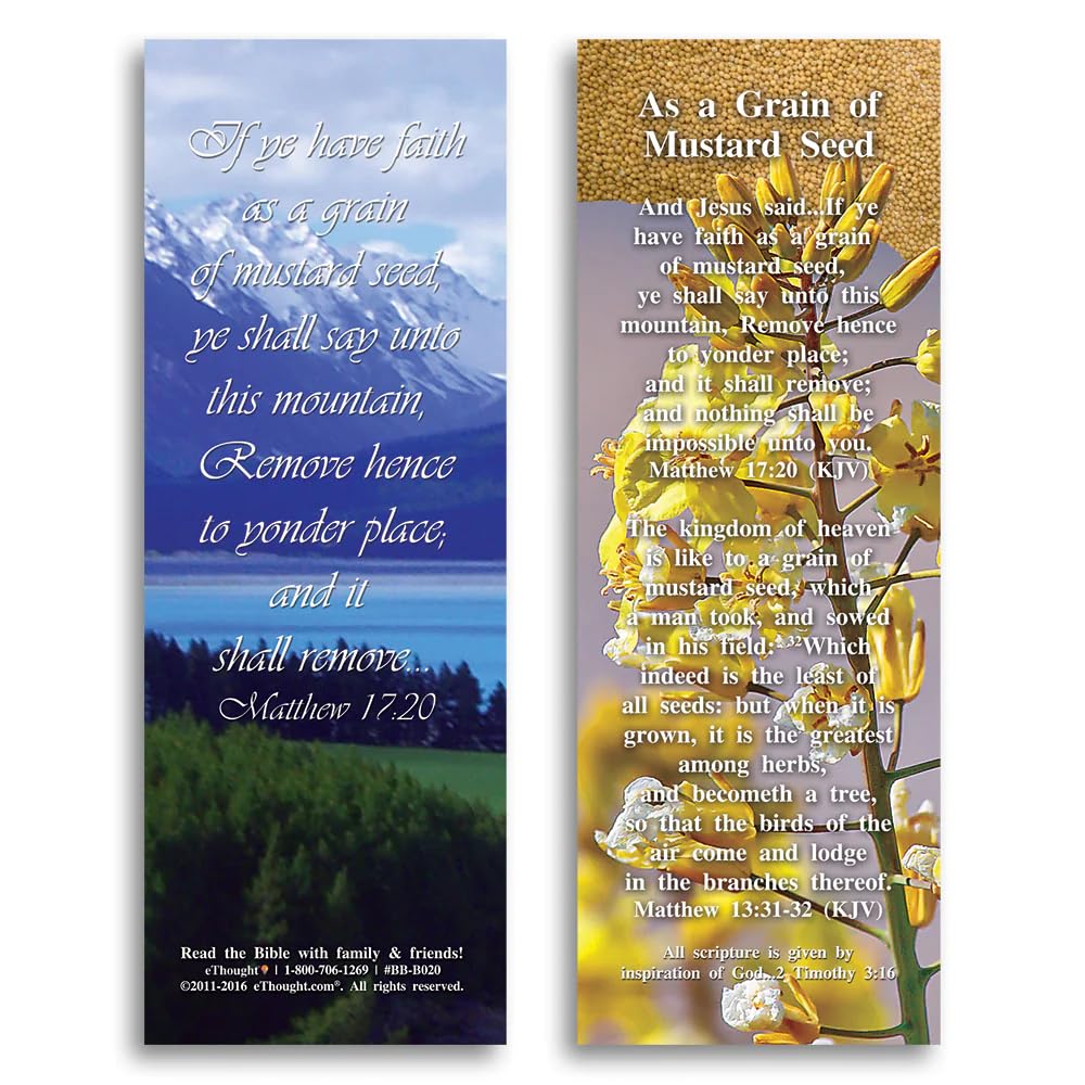 Set of 25 Mustard Seed Bible Reference Cards (2