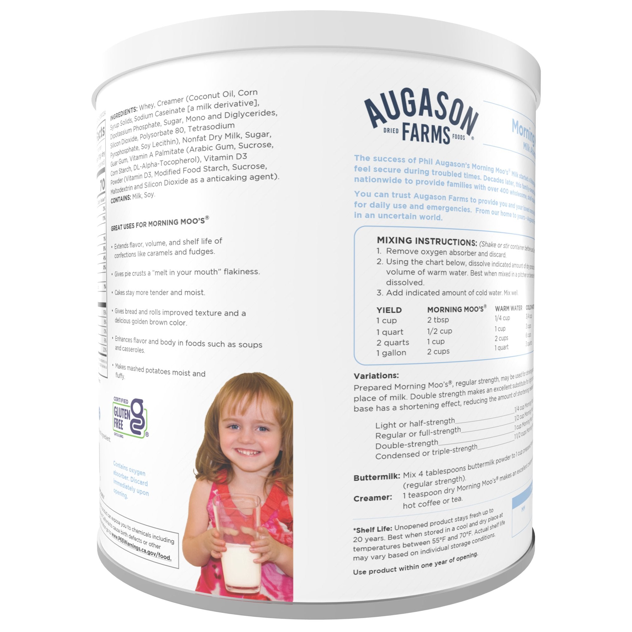 Morning Moo's Plant-Based Milk Powder Alternative - 93 Servings (1.5kg) | Dairy-Free, Vegan, Lactose-Free | Perfect for Smoothies, Baking & Coffee Creamer