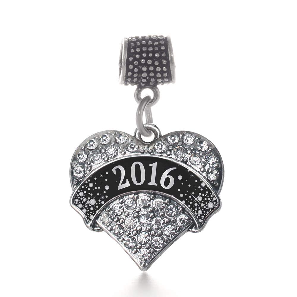 Elegant Silver Pave Heart Charm Bracelet with Cubic Zirconia - Dainty Jewelry for Women - Perfect for Valentine's Day Gifts, Anniversary Presents & Everyday Wear