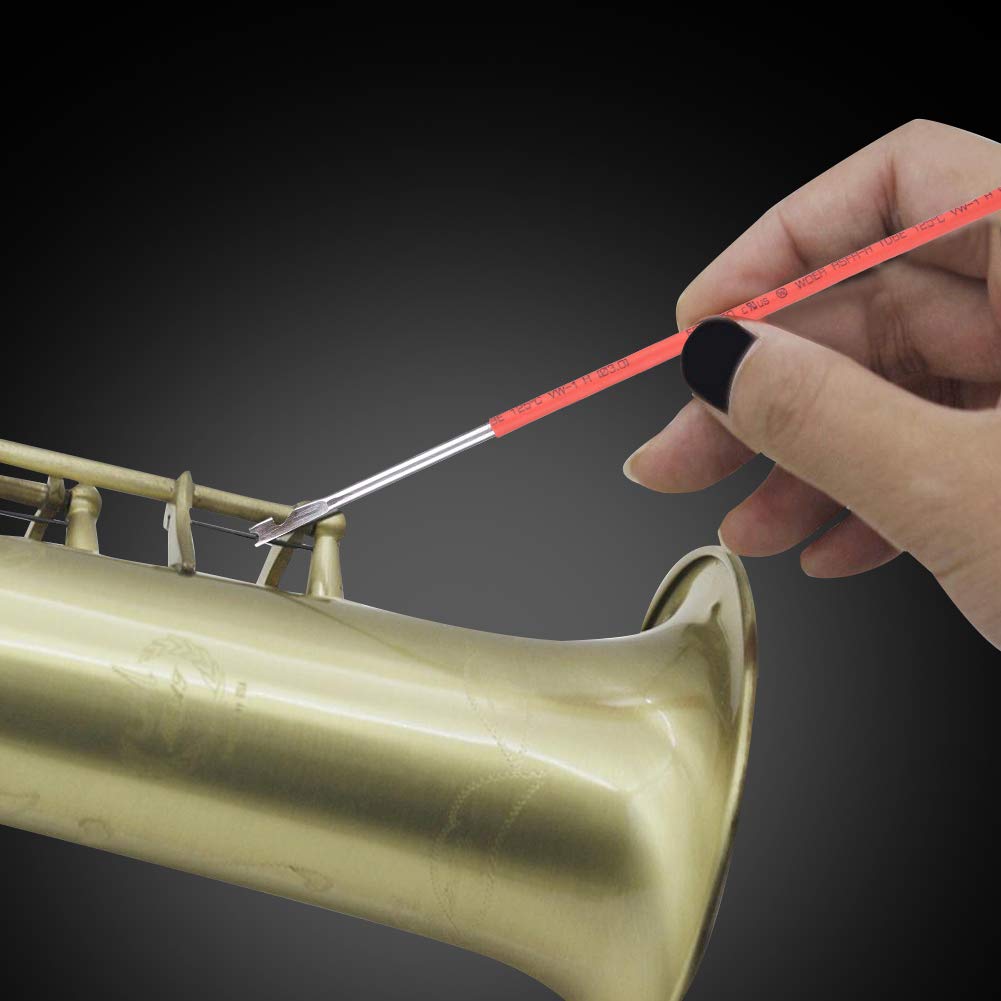 Professional 2-Pack Woodwind Repair Spring Hook Tool for Saxophone, Clarinet, Oboe, Flute & Bassoon - Essential Instrument Maintenance Kit for Musicians & Repair Technicians - Perfect for Home, Studio & Band Repairs