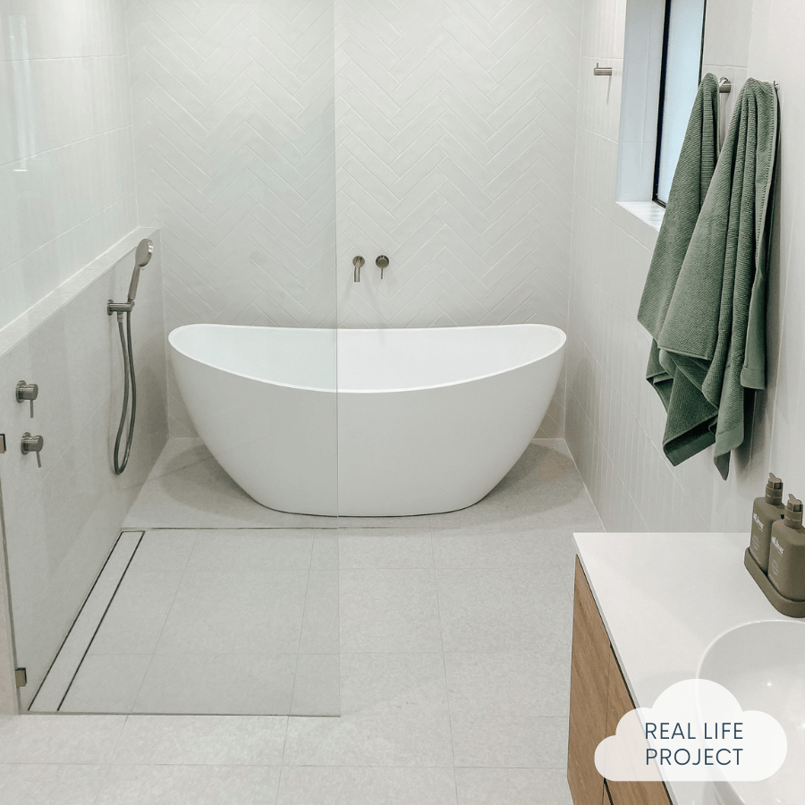 Paddington White Terrazzo Look Tile - Premium Porcelain Floor & Wall Tiles - Perfect for Kitchen Backsplash, Bathroom & Living Room Decor