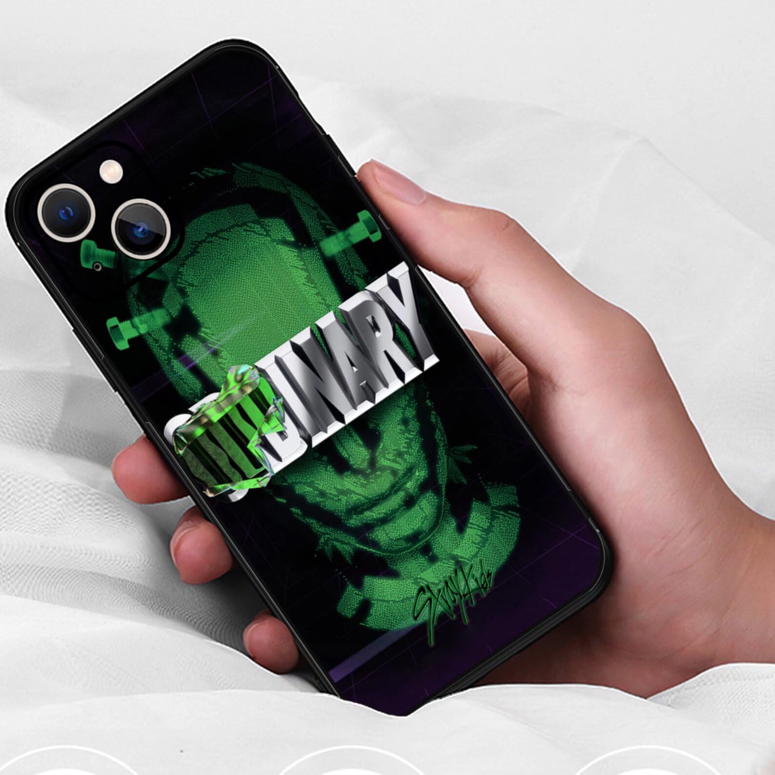 Stylish Kpop Oddinary Album Inspired Phone Case for iPhone XR 15 14 13 - Felix & Changbin Design - Perfect for Kpop Fans & Concert Goers