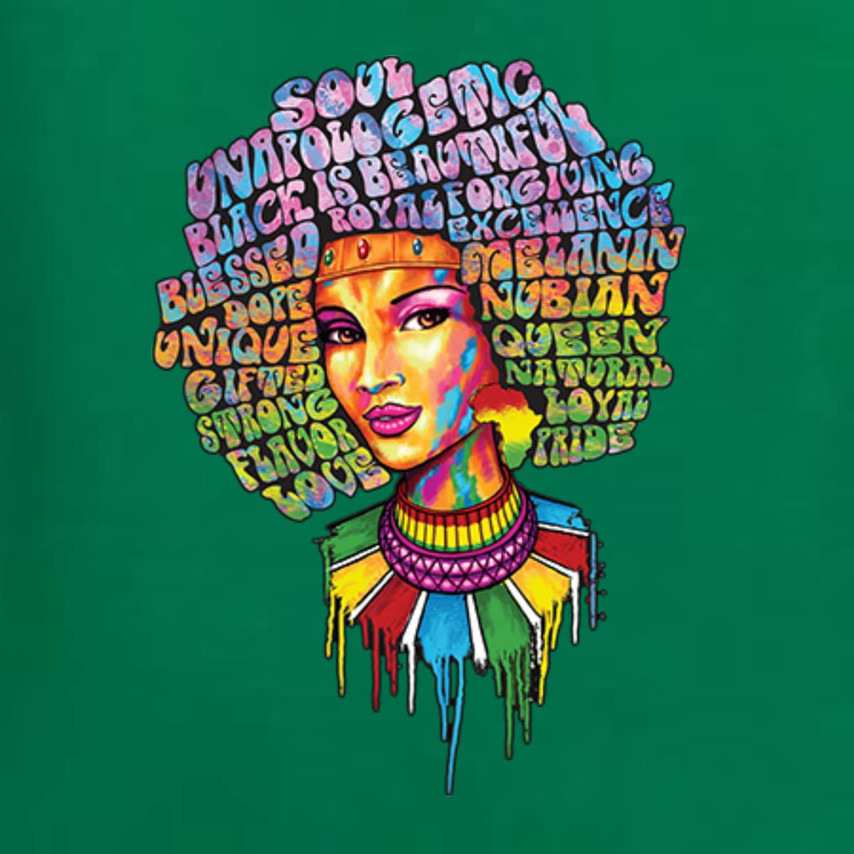 Wild Bobby Words of Character Strong Black Woman Black Pride Unisex Crewneck Graphic Sweatshirt | Black History Month Apparel | Casual Wear & Street Style Fashion