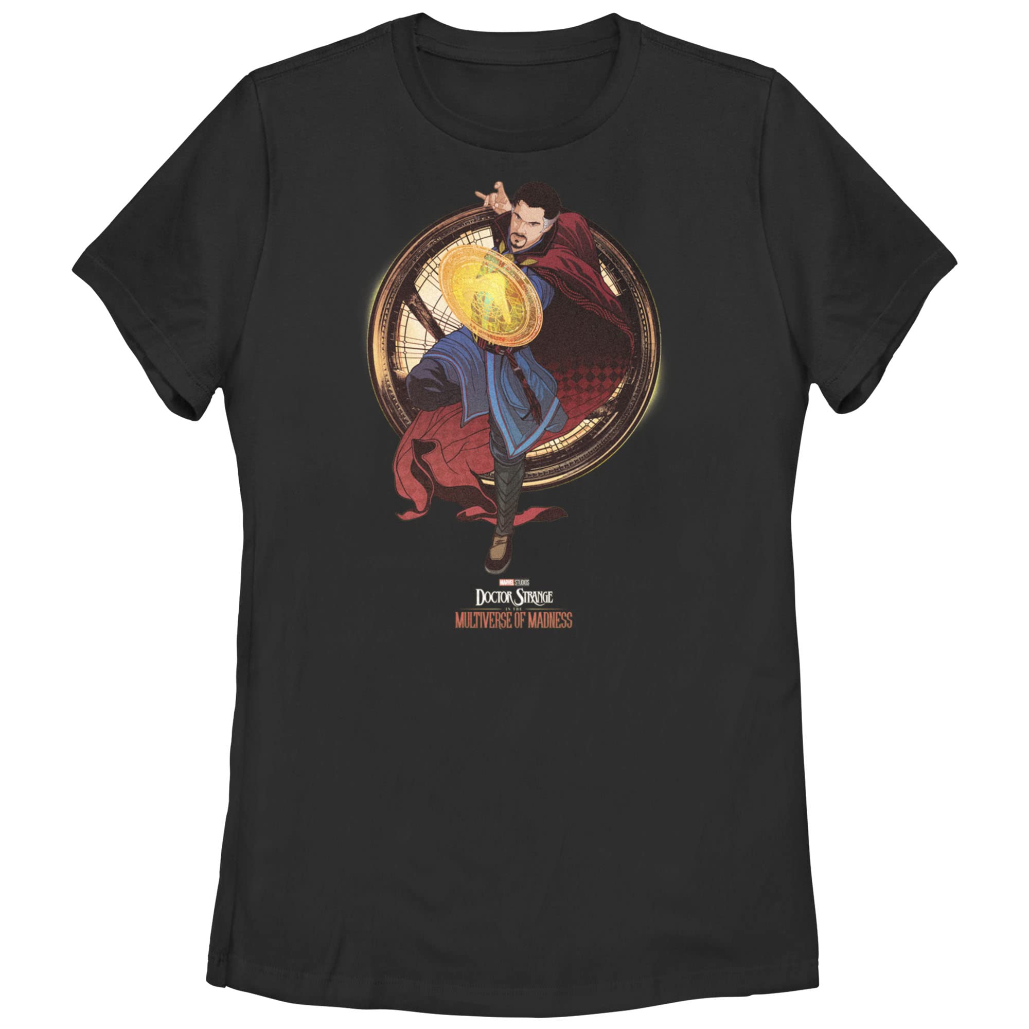 Women's Marvel Doctor Strange in The Multiverse of Madness Graphic T-Shirt | Superhero Movie Merchandise | Perfect for Cosplay, Comic Con & Marvel Fans