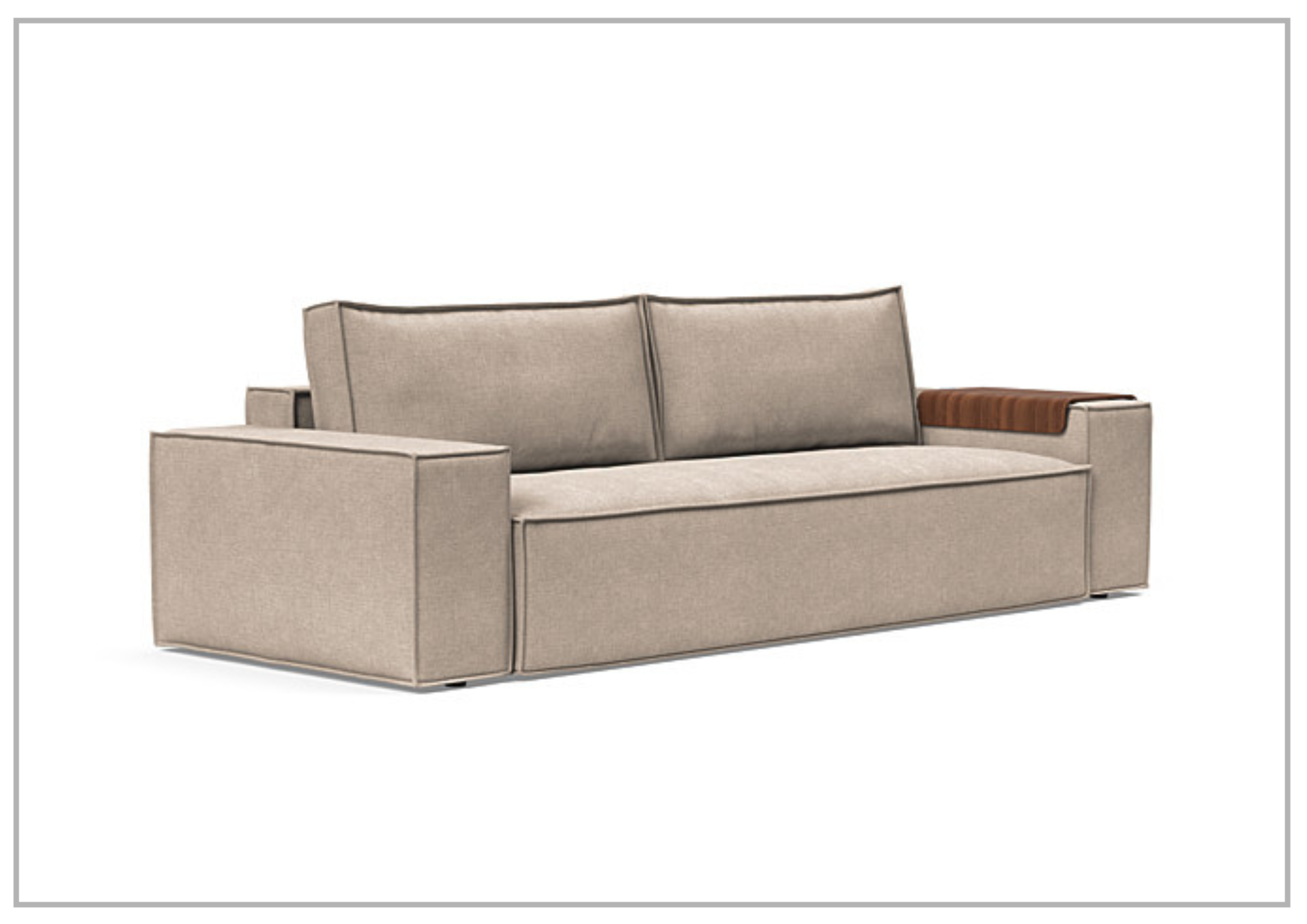 Innovation Living Newilla 2-Seater Convertible Fabric Sofa Bed - Comfortable Sleeper Sofa for Small Spaces, Guest Rooms & Apartments