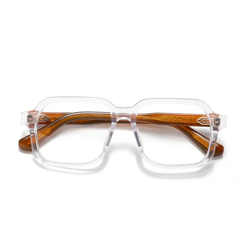 Aror Unisex Full Rim Square Acetate Eyeglasses 49309 - Stylish & Durable Eyewear for Men & Women - Perfect for Work, Reading & Everyday Fashion