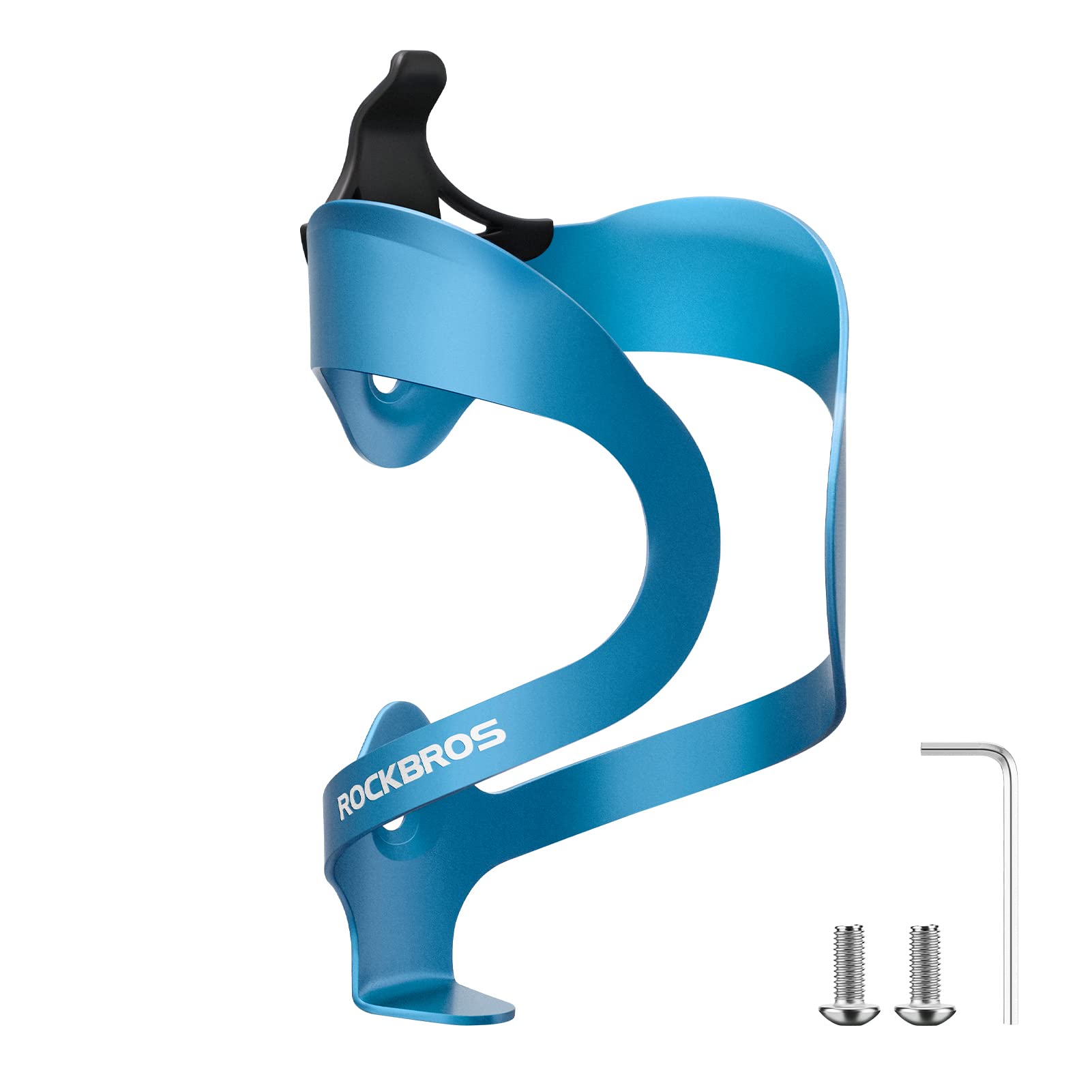ROCKBROS Lightweight & Durable Alloy Aluminum Bike Water Bottle Cage Holder - Compatible with Road & Mountain Bicycles - Perfect for Cycling, Commuting & Outdoor Adventures