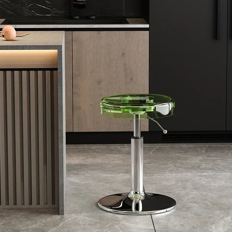 Premium Acrylic Kitchen Island Bar Stool - Modern High-End Counter Stool for Dining & Entertaining - Perfect for Home, Restaurant & Cafe Use