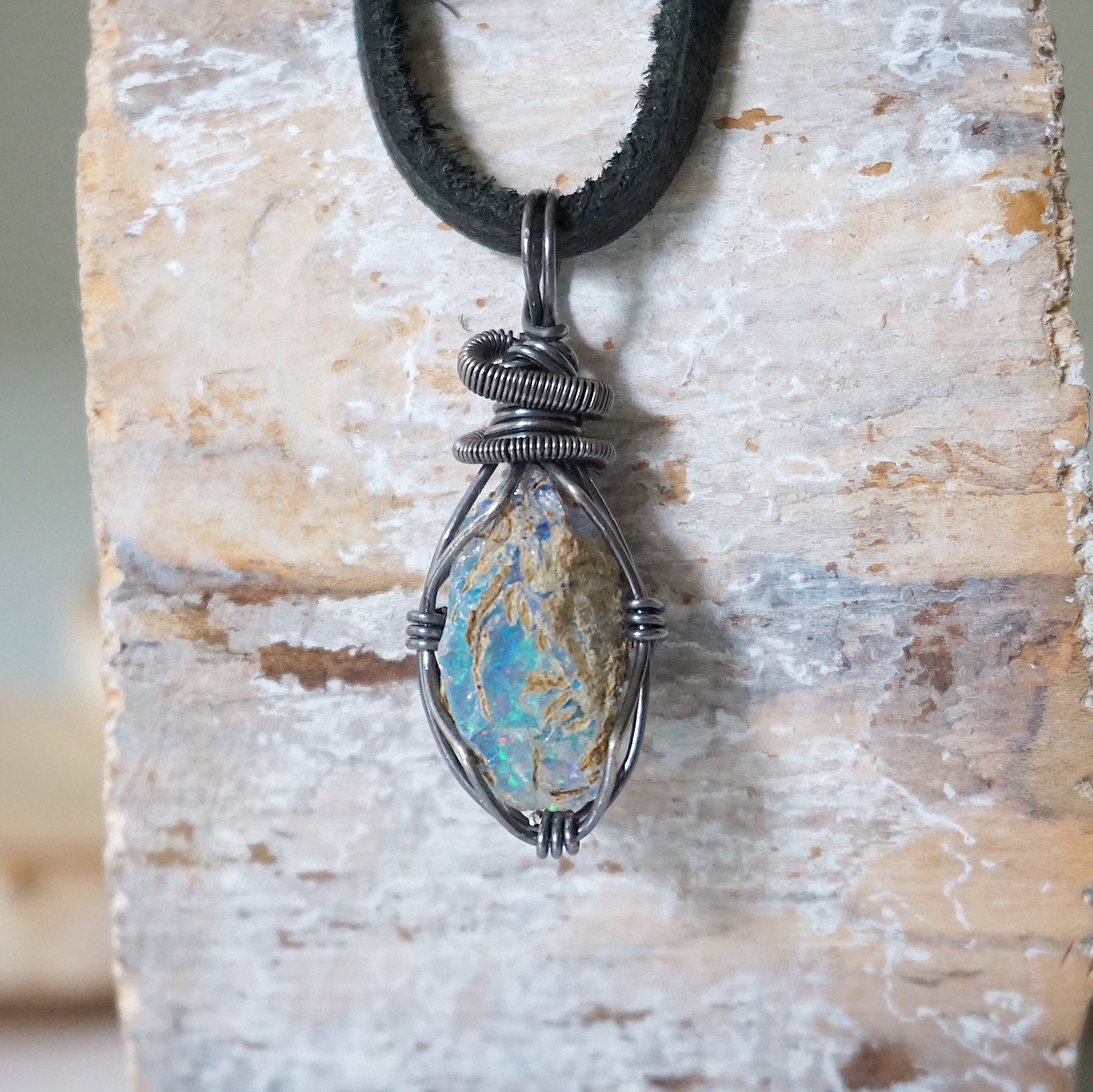 Vintage Fire Opal Pendant Necklace in Antiqued Silver - Elegant Jewelry for Women, Perfect for Weddings, Parties & Special Occasions