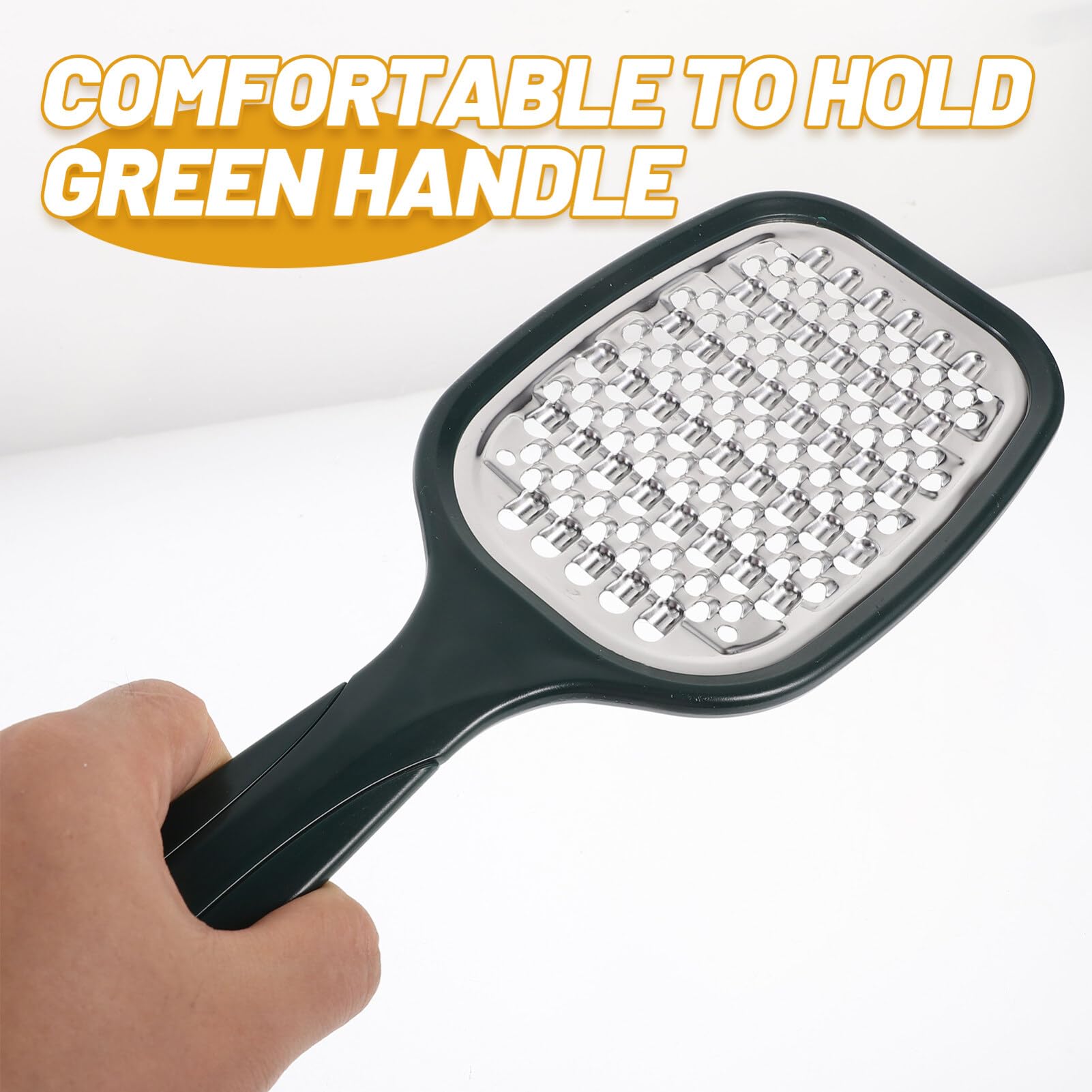 Ergonomic Handheld Vegetable Grater - Multi-Purpose Kitchen Tool for Potatoes, Carrots, Cucumbers & Cheese | Durable Reusable Design for Easy Food Prep | Perfect for Salads, Baking & Meal Prepping