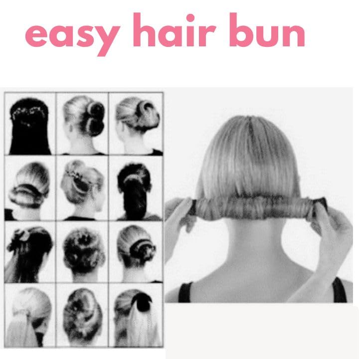 PAARTHO DIY Donut Magic Hair Bun Maker - Easy Hair Styling Tool for Updos, Ponytails & Braids | Perfect for Weddings, Parties & Everyday Hairstyles