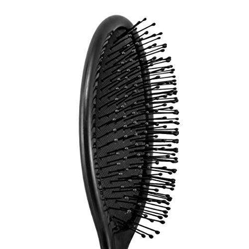 Premium Boar Bristle Hair Brush with Cushion Base for Shine & Volume - Detangling & Styling Brush for Women & Men - Perfect for Home, Travel & Salon Use (Pack of 1, Colors May Vary)