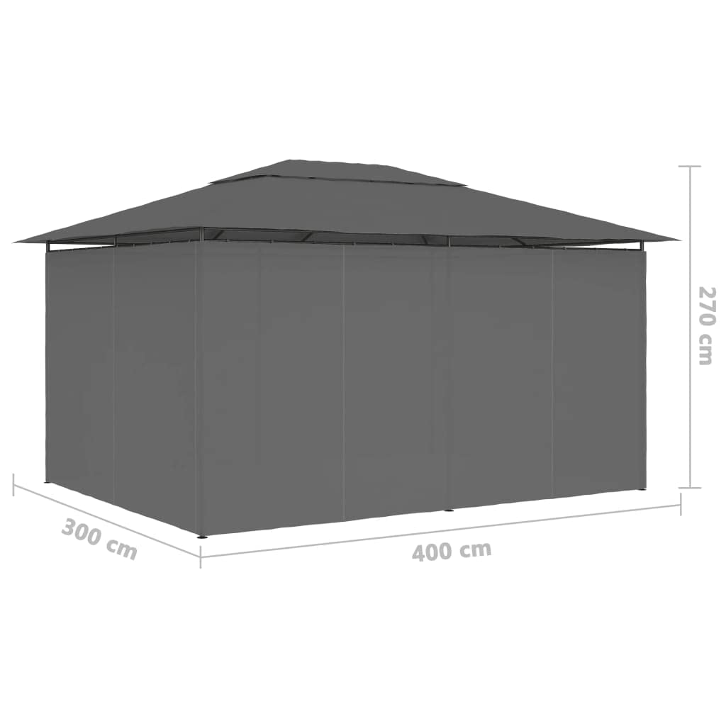 SKM Garden Marquee with Curtains 157.4