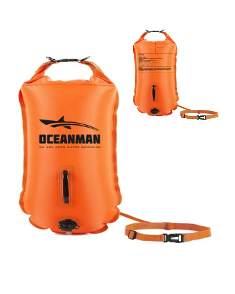 Orange Swimming Buoy Dry Bag - Waterproof Floating Dry Sack for Beach, Pool & Water Sports - Perfect for Swimming, Kayaking & Outdoor Activities