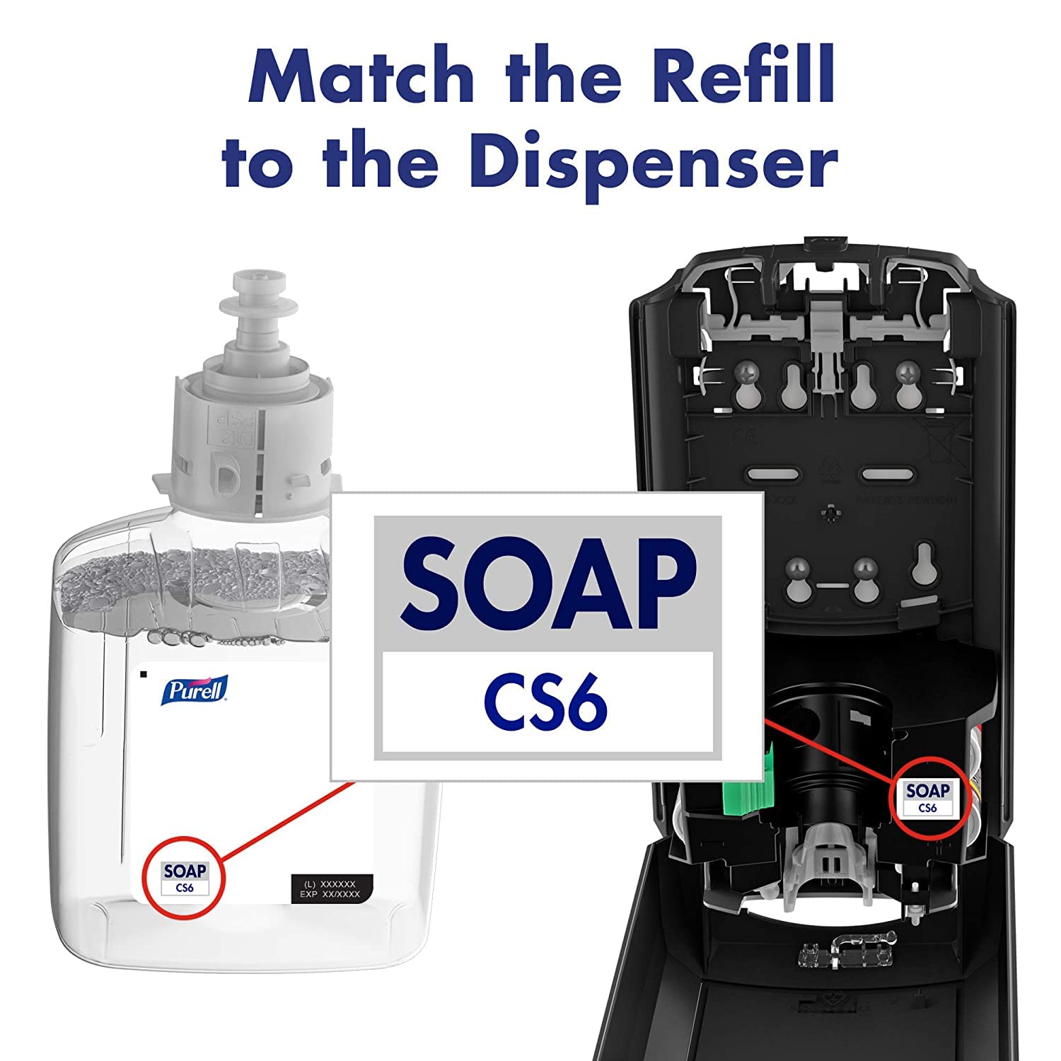 Purell Healthy Soap E2 Antimicrobial Foaming Hand Soap Refill - Fragrance Free, 1200mL (Pack of 2) for CS6 Automatic Soap Dispenser | Hospital-Grade Sanitizer for Restrooms, Kitchens & Healthcare Facilities