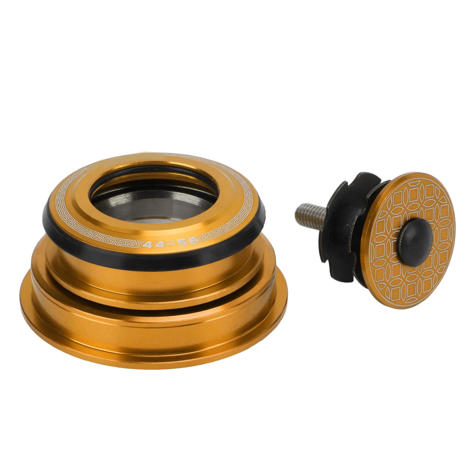 VGEBY Lightweight Bicycle Headset - Aluminum Alloy & Steel Bearings for Cone/Straight Tube Forks | Durable Bike Steering Upgrade for Mountain & Road Bikes