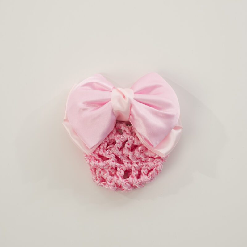 Pink Bow Bun Cover Hair Accessory for Women & Girls - Perfect for School, Parties, Weddings & Everyday Style